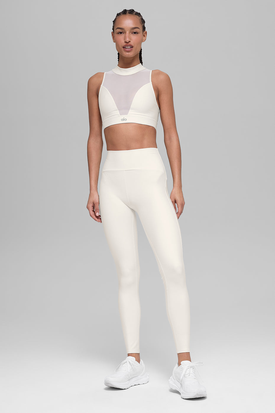 alo Airlift Mesh Infatuation Bra - Ivory