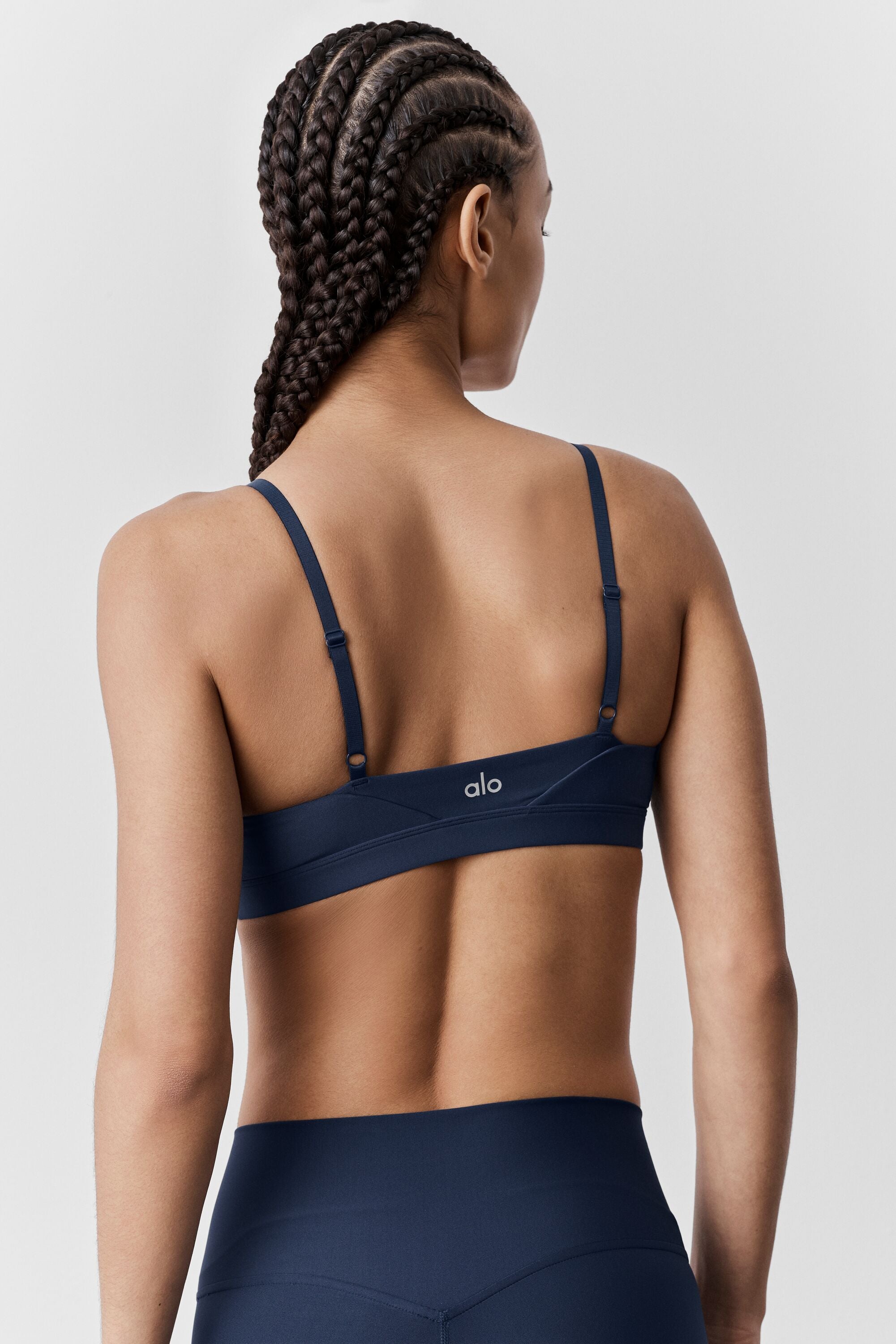alo Airlift Fine Line Bra - Navy