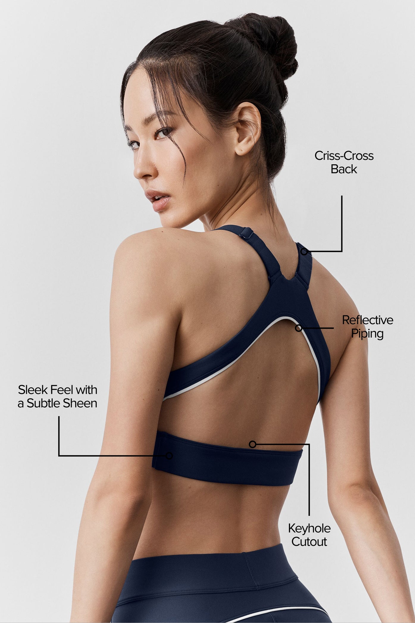 alo Airlift Speedwork Bra - Navy
