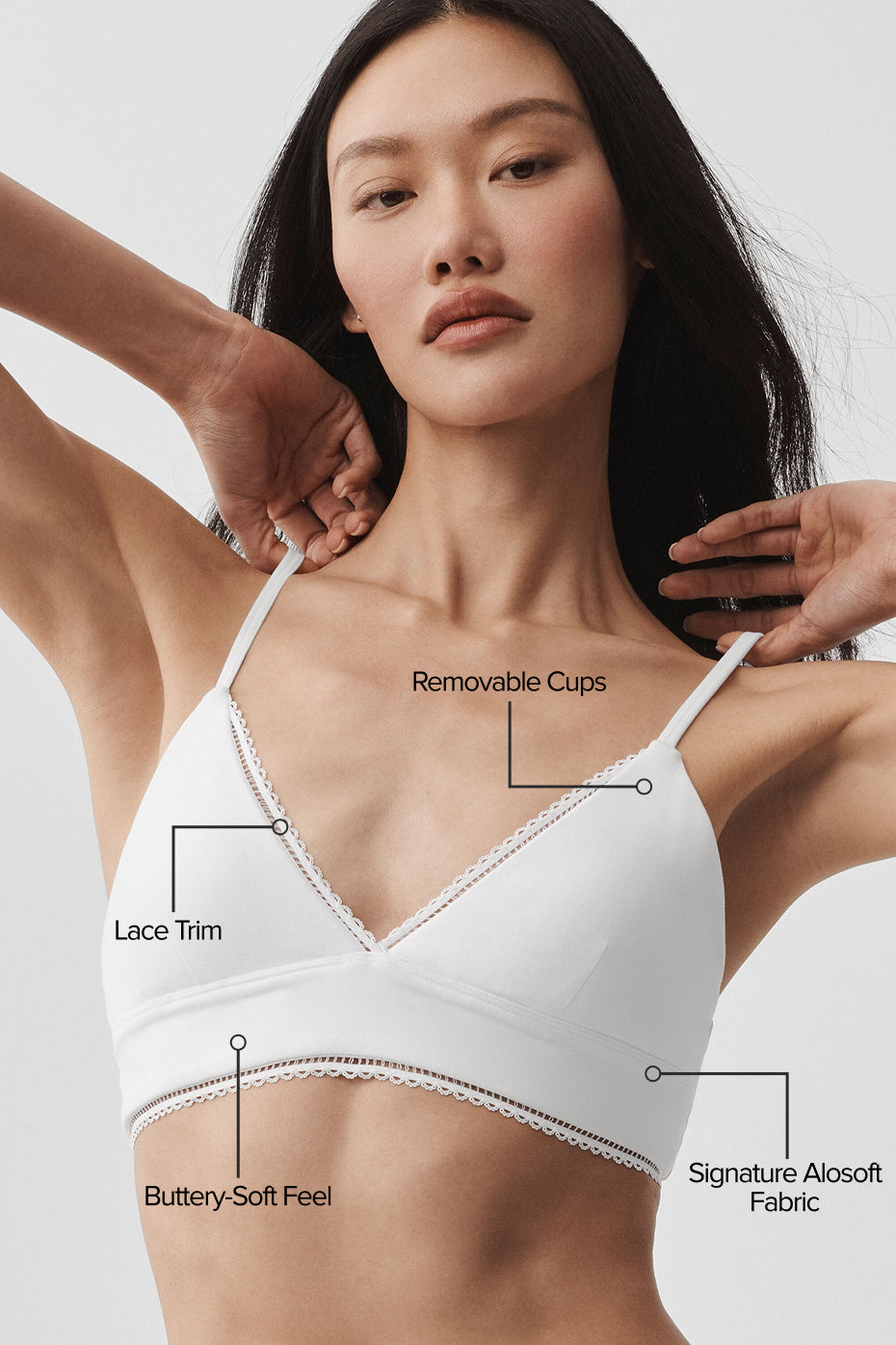 alo Alosoft Affection Bra - White