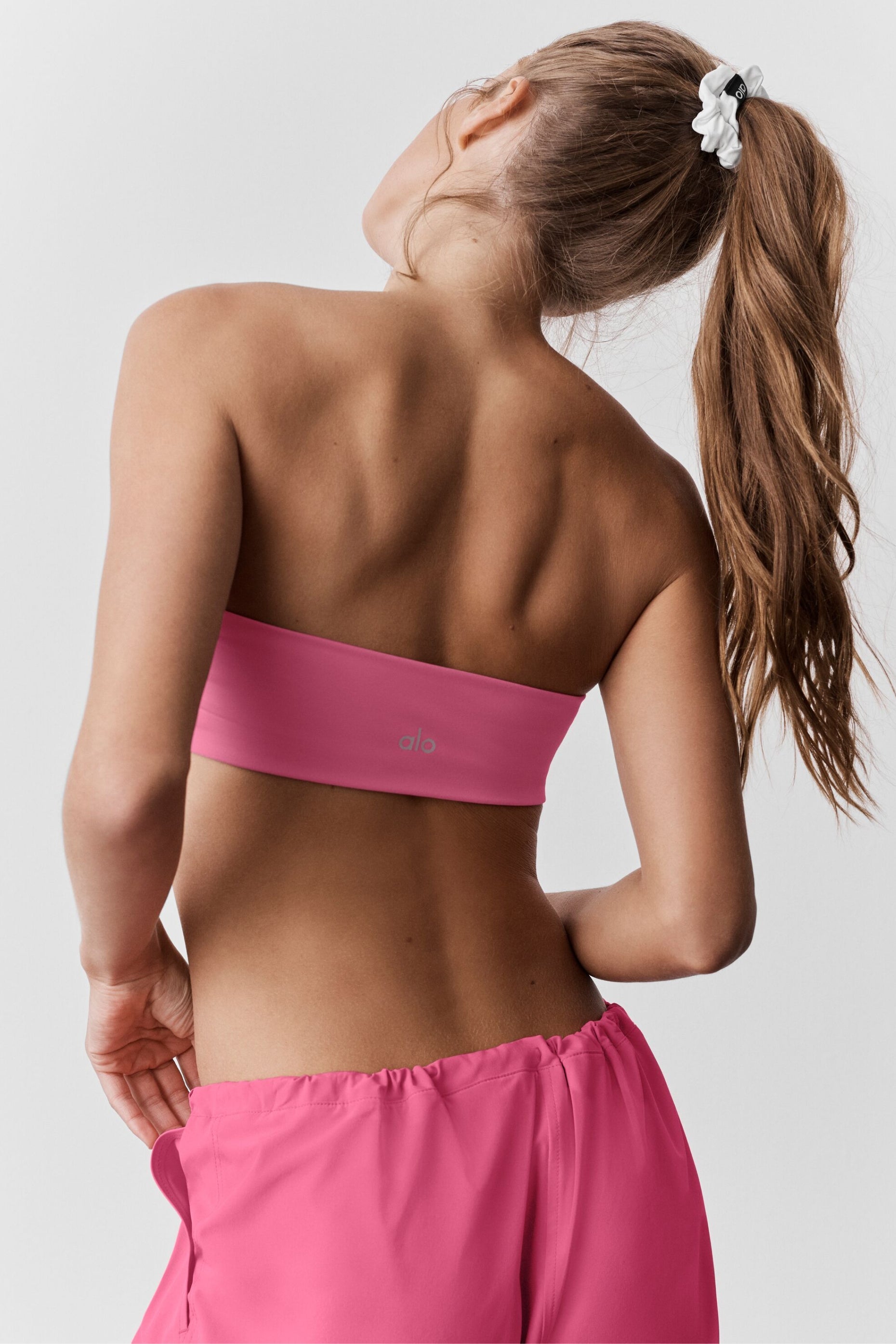 alo Airbrush Bandeau Bra - Paradise Pink