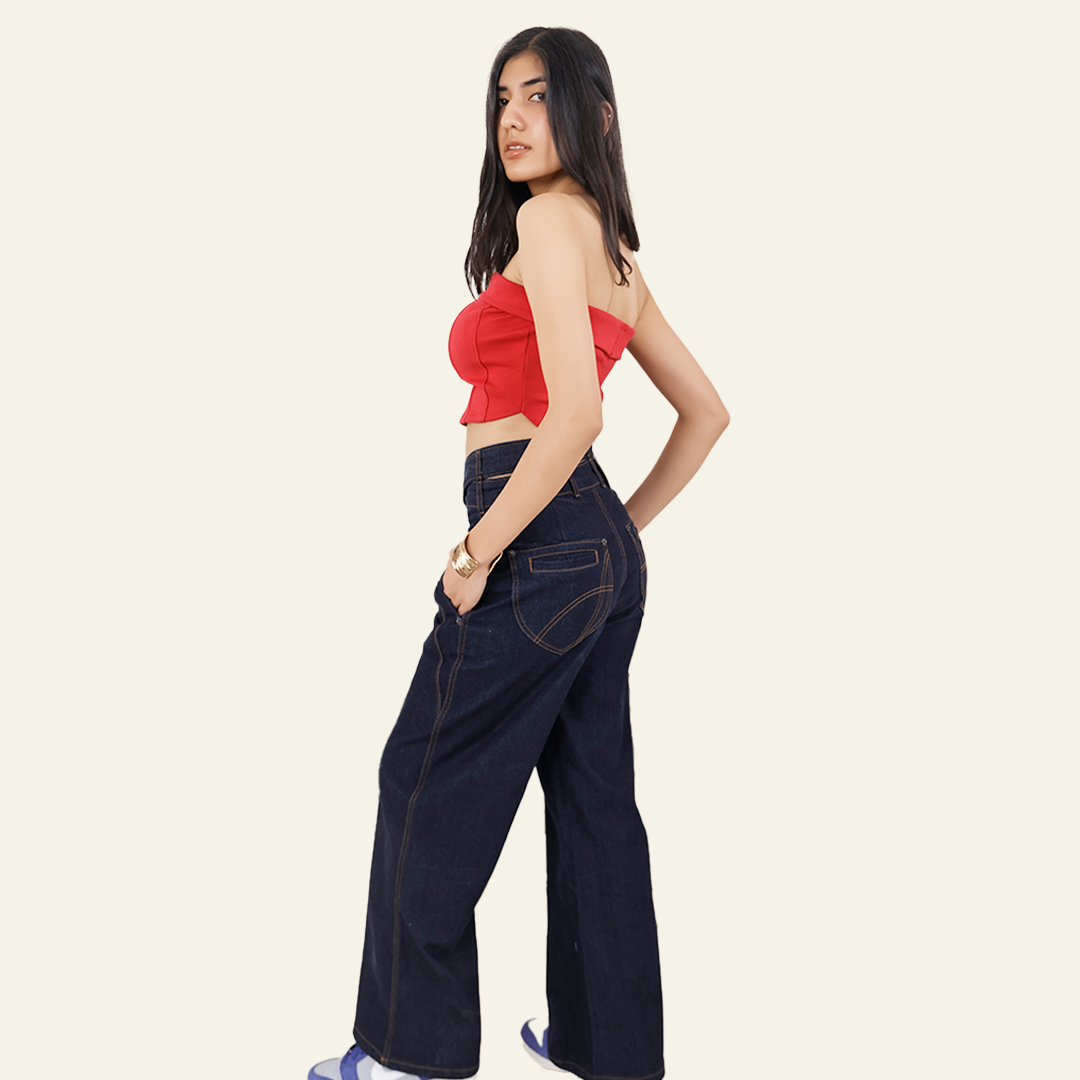 Women’s Indigo Flared Jeans - Women Liberation