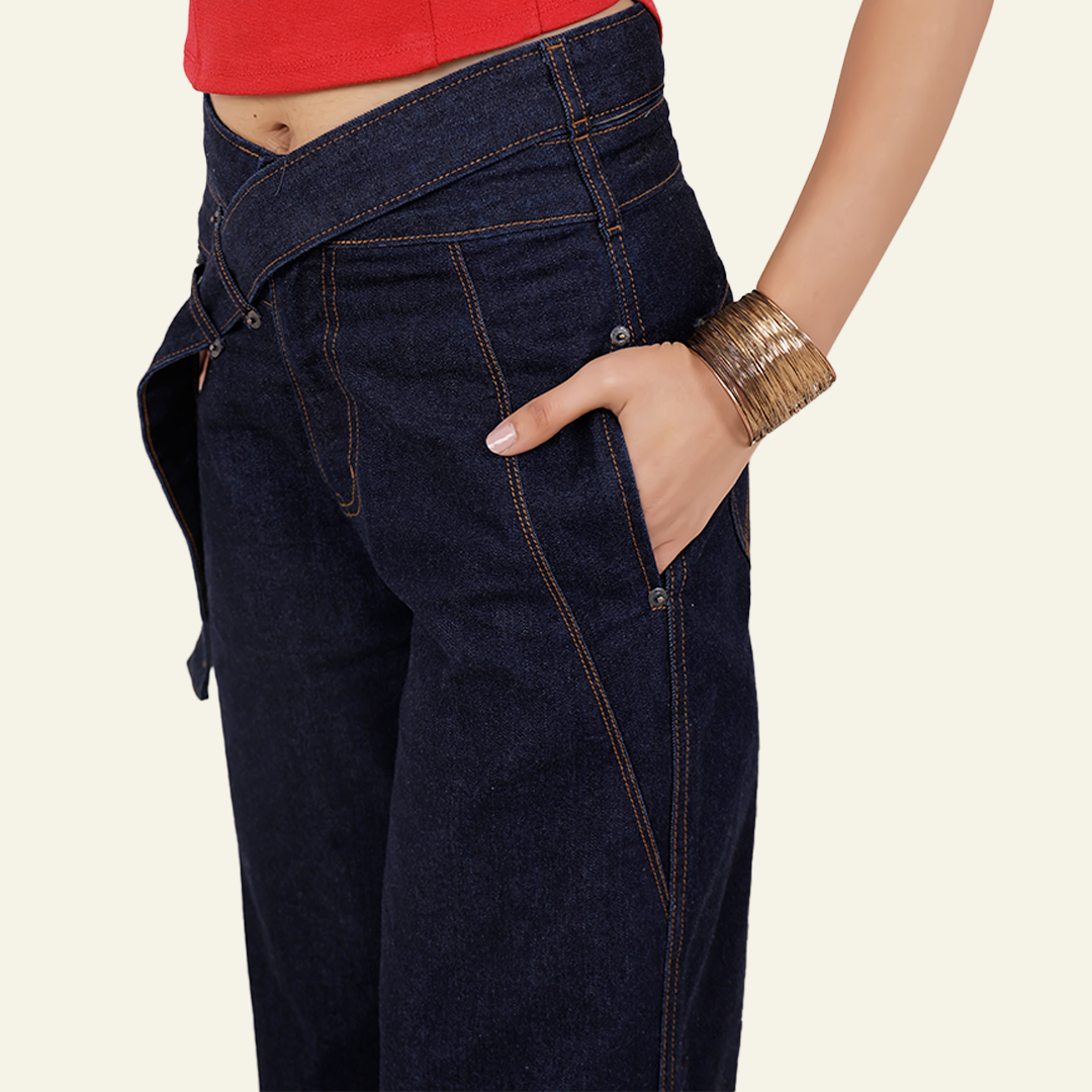 Women’s Indigo Flared Jeans - Women Liberation