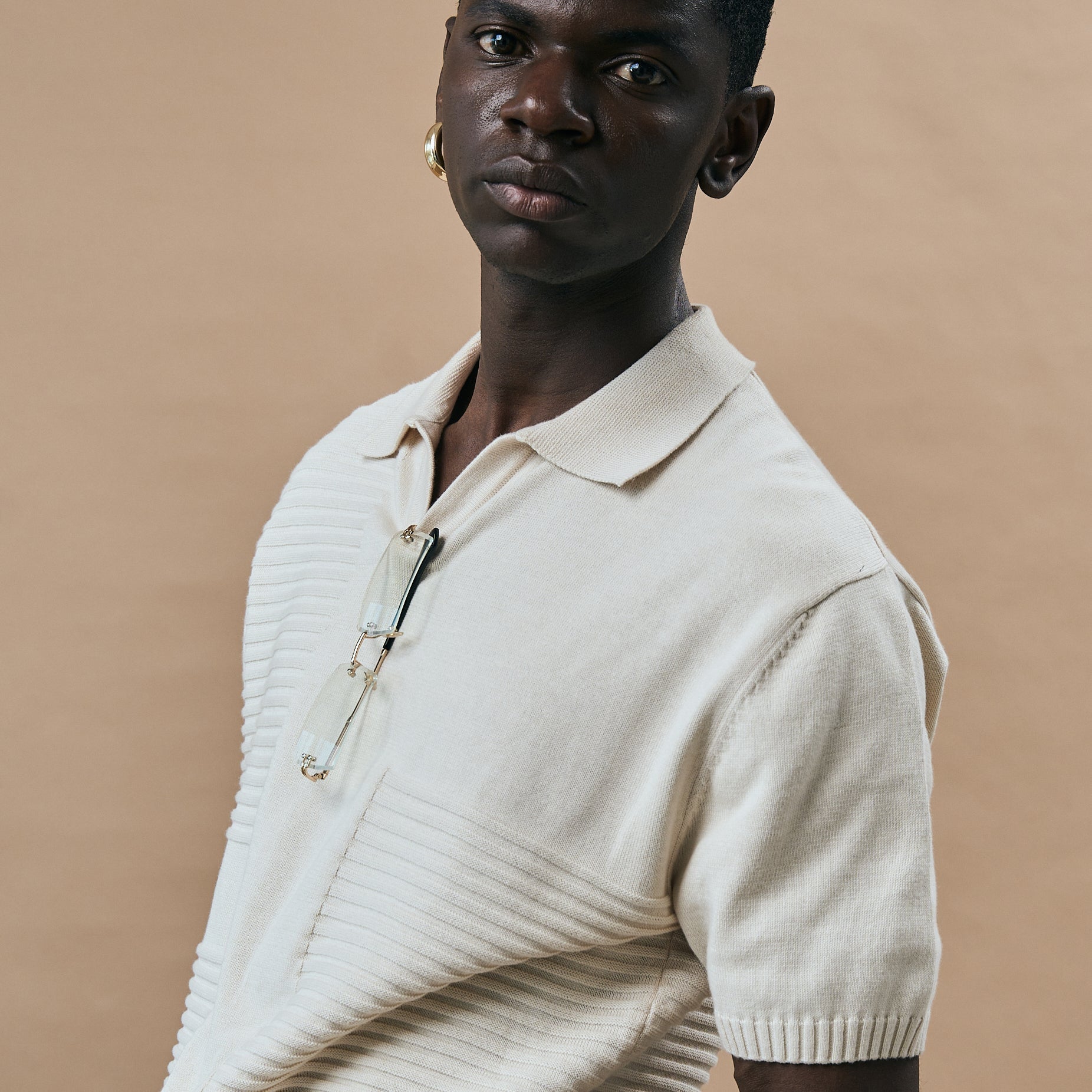 OLD MONEY POLO T-SHIRT - DULL CREAM