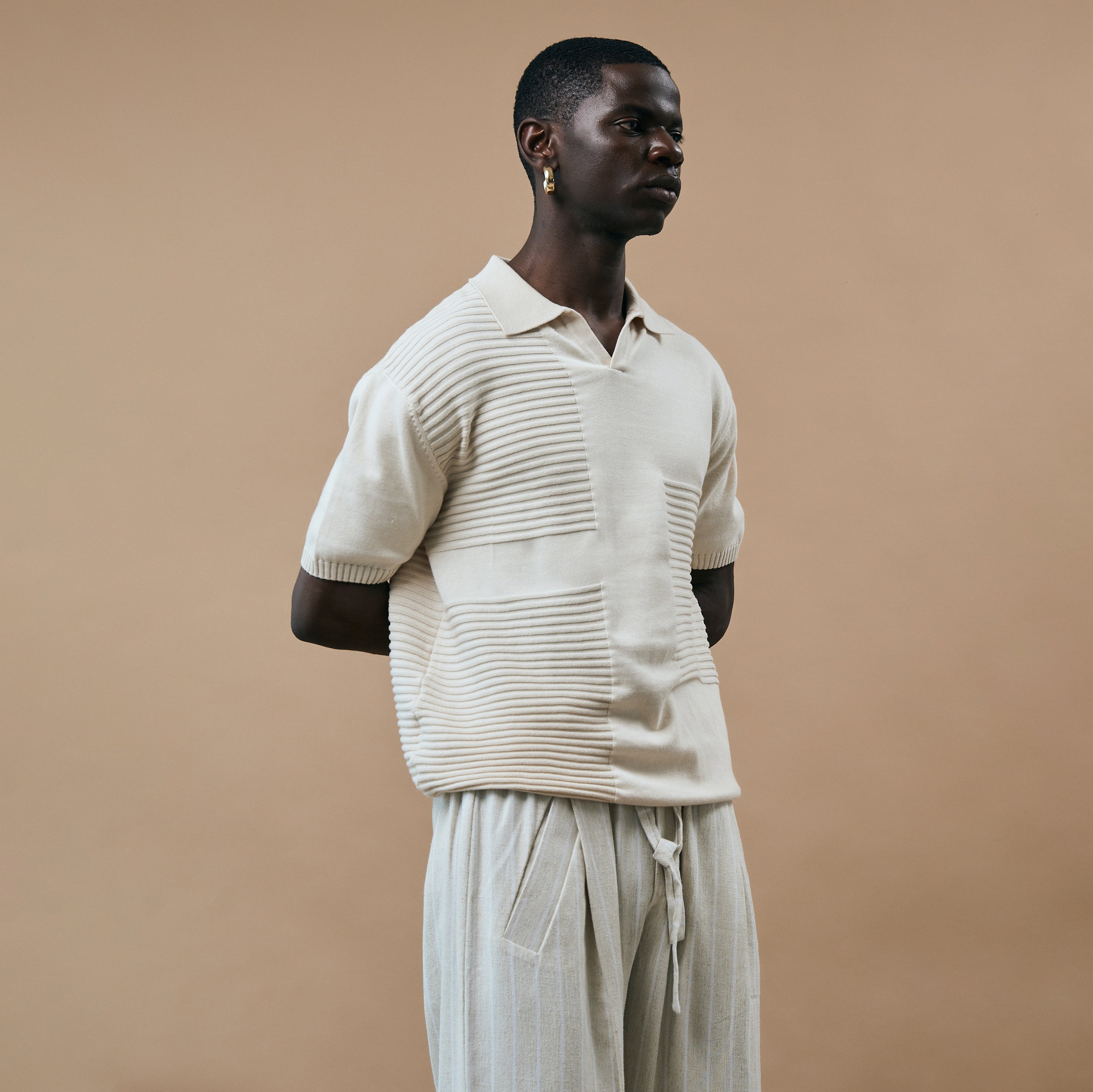 OLD MONEY POLO T-SHIRT - DULL CREAM