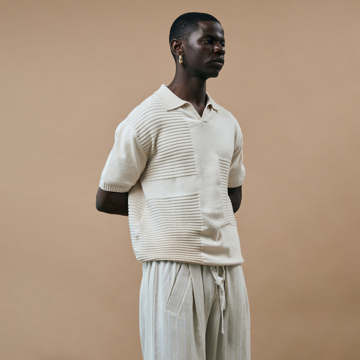 OLD MONEY POLO T-SHIRT - DULL CREAM