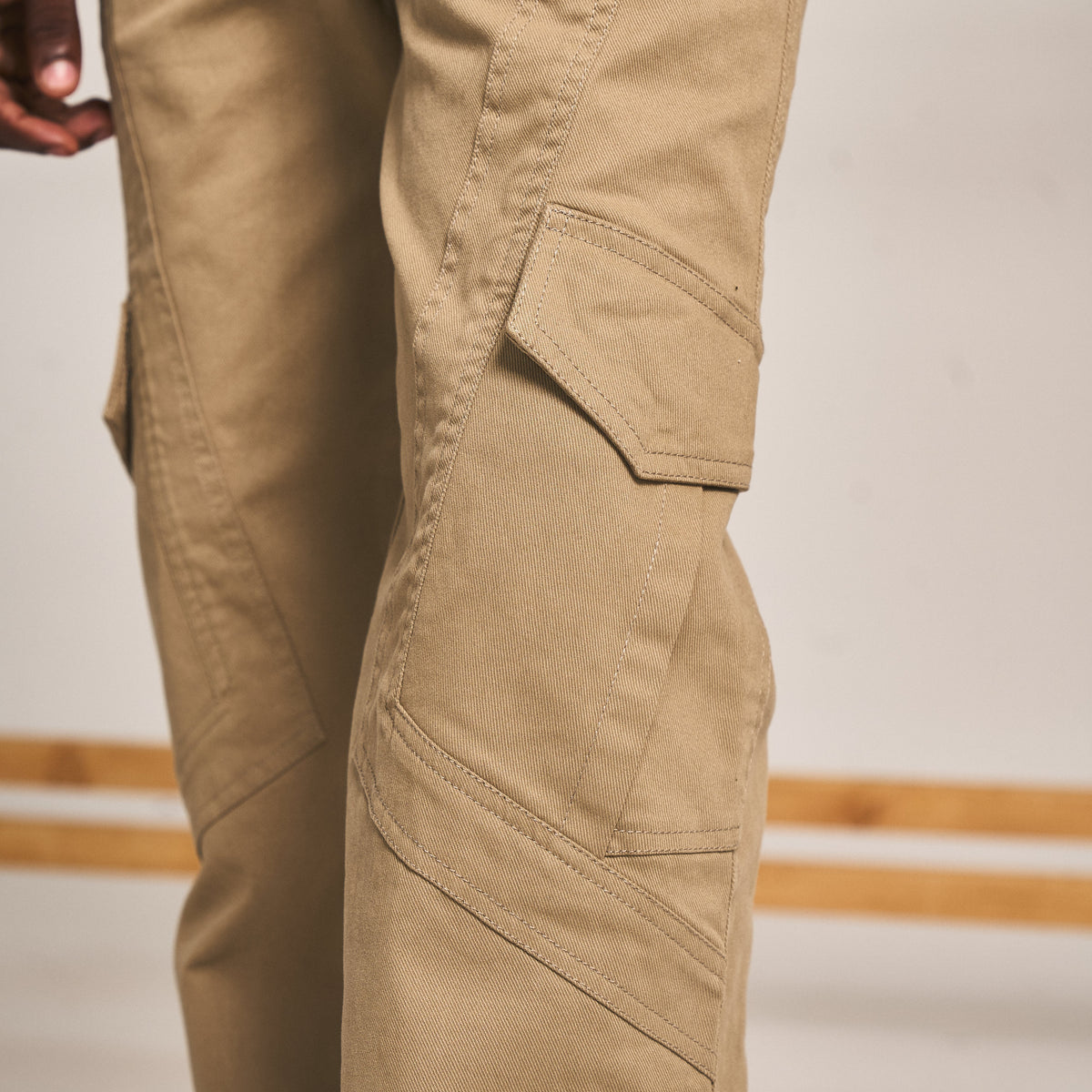 OUT SEAM PANEL CARGO- KHAKI