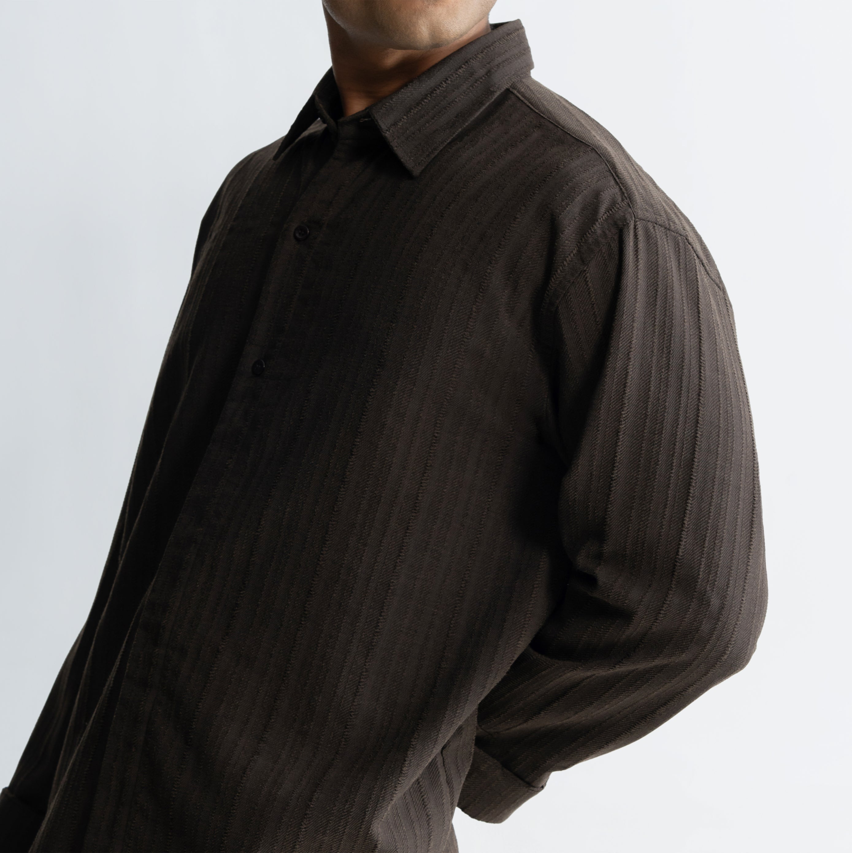TWINE SHIRT - BROWN