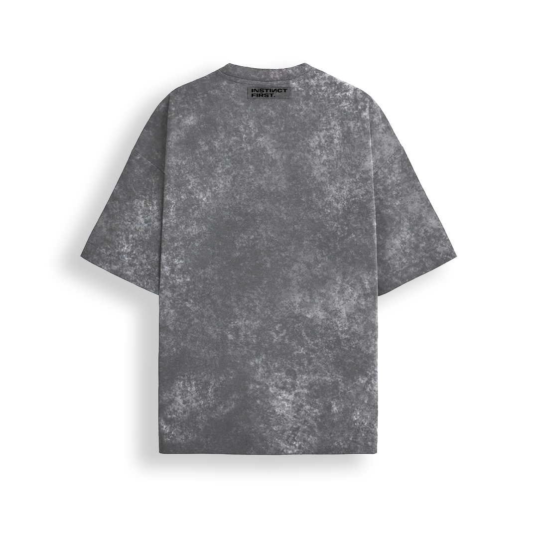 Washed oversized T-shirt (Graphite)