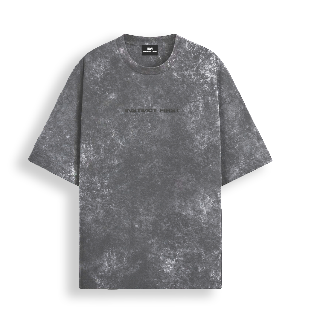 Washed oversized T-shirt (Graphite)