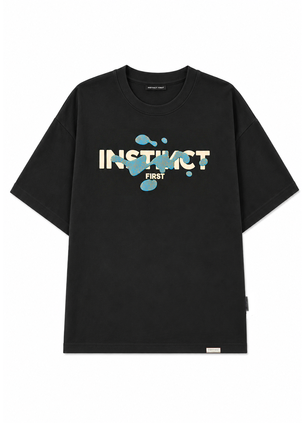 Splash of Instincts - Oversized T-Shirt (Black)