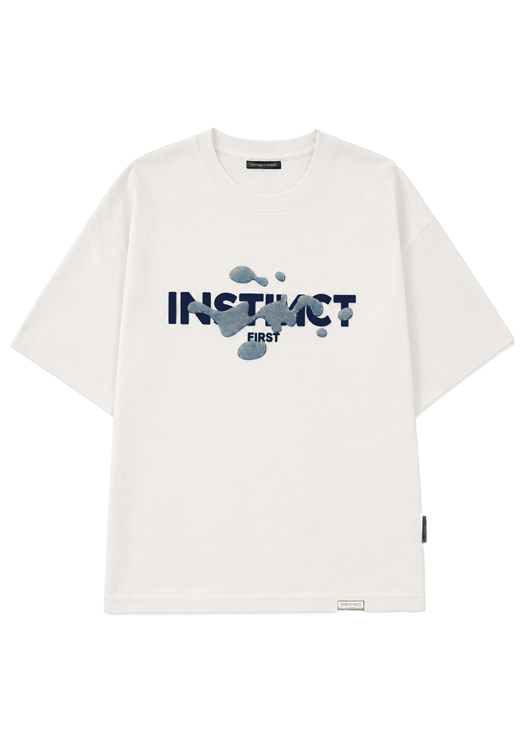 Splash of Instincts - Oversized T-shirt (White)