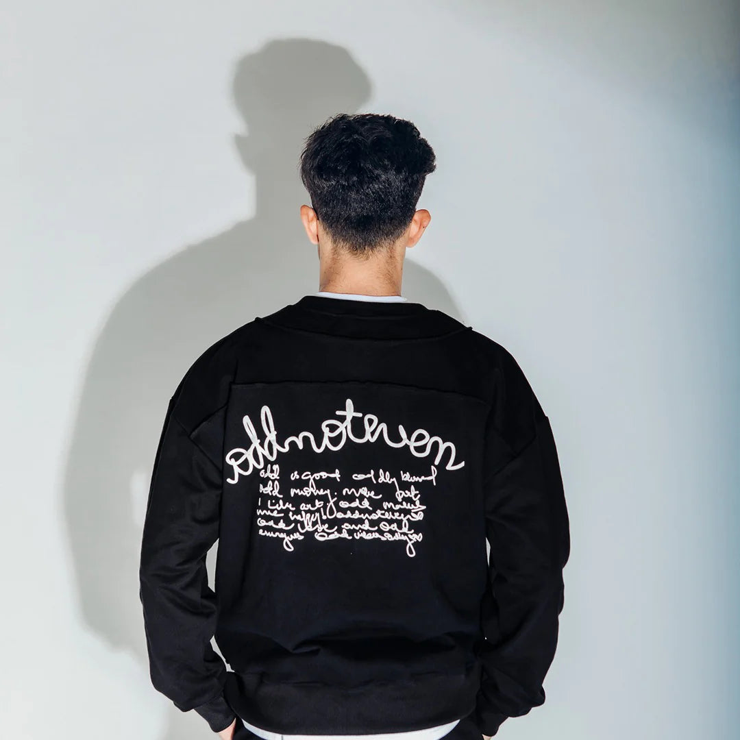 Black Scribble Sweatshirt