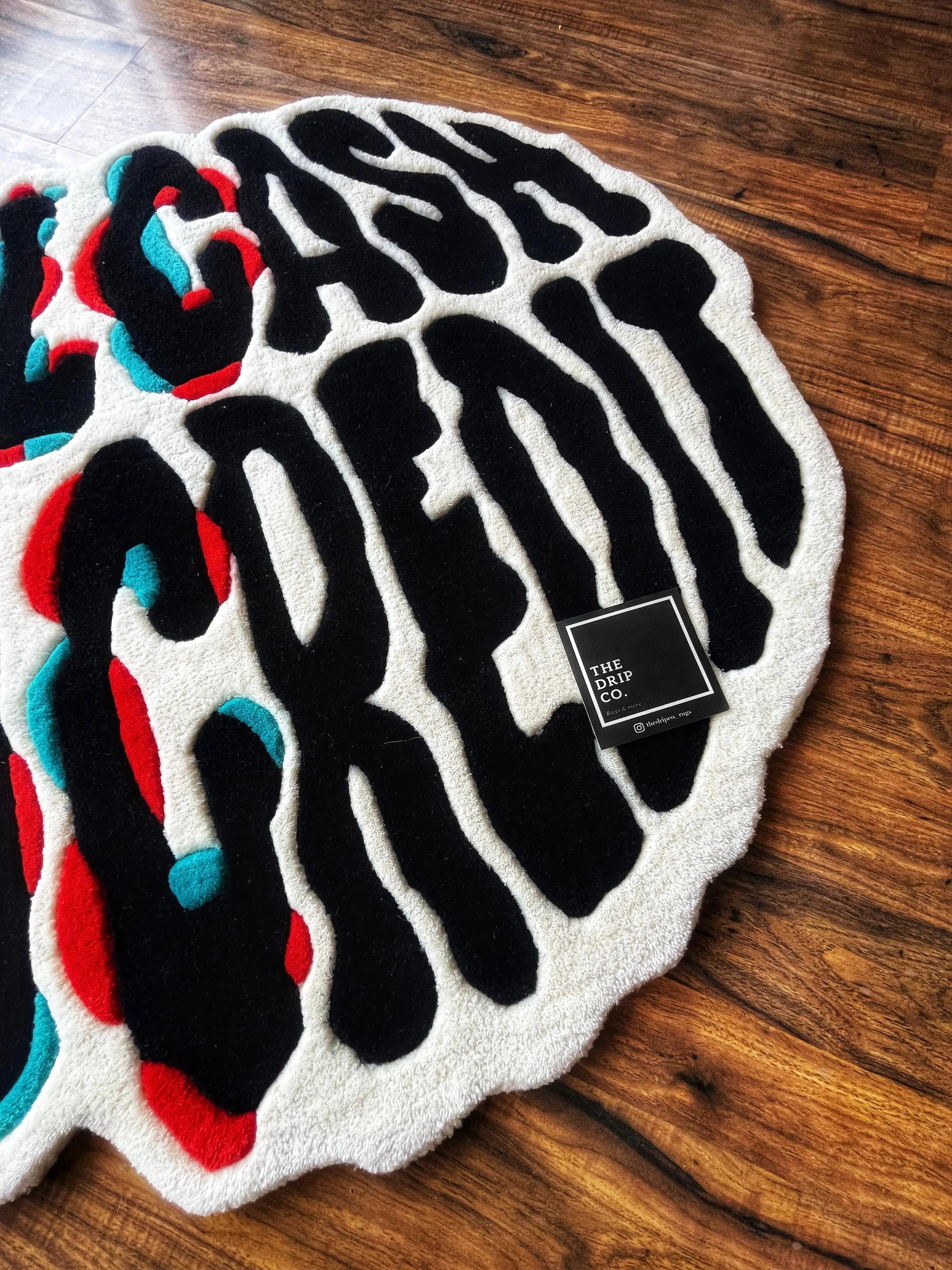 All Cash No Credit Hand Tufted Custom Rug by The Drip Co.
