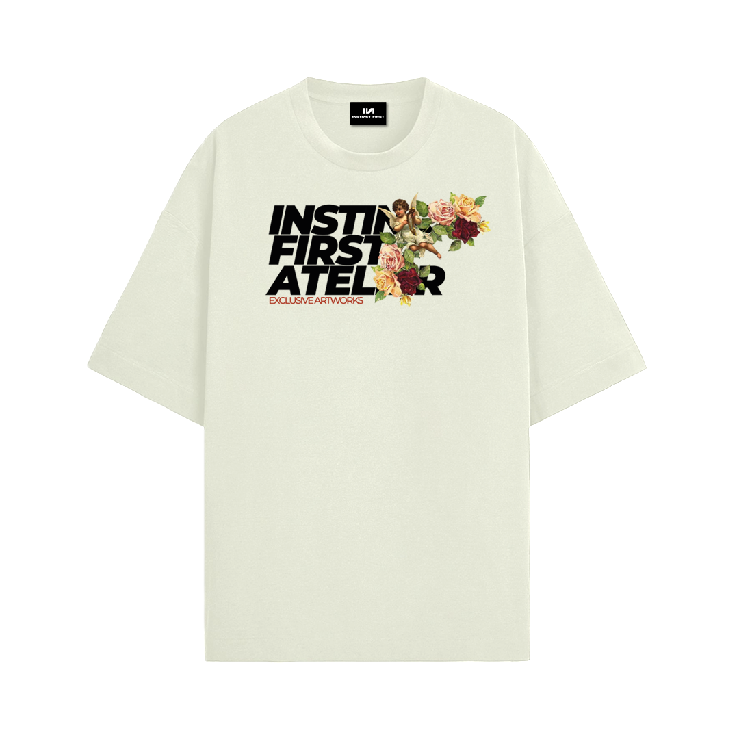 Exclusive Artworks Oversized T-shirt- (Off-White)