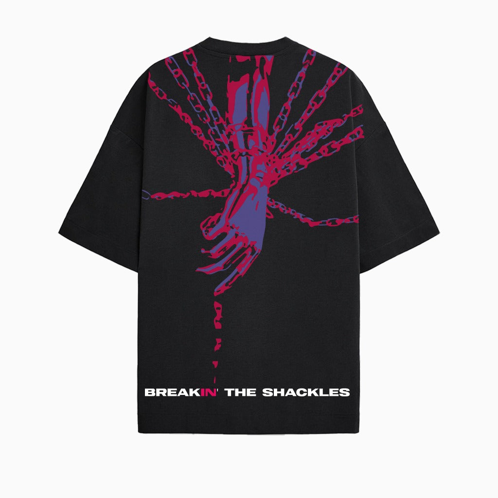 The Shackles Oversized T-Shirt -(Black)