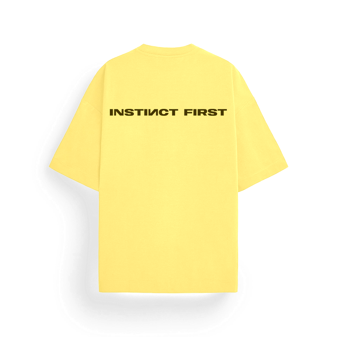Mountain Oversized T-shirt -(Yellow)