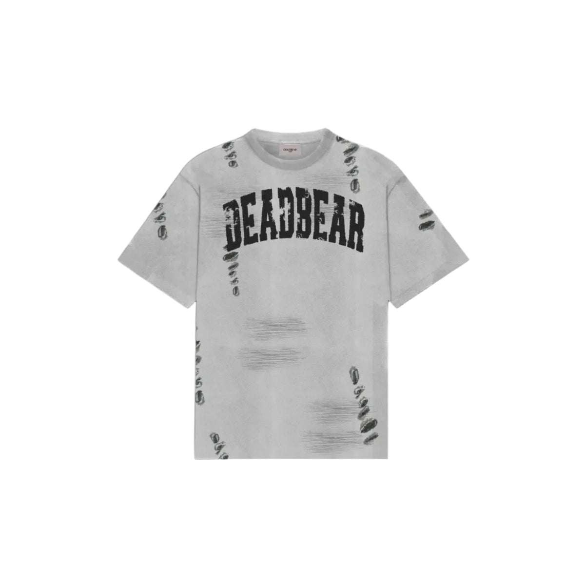 Distressed Washed Grey Tee