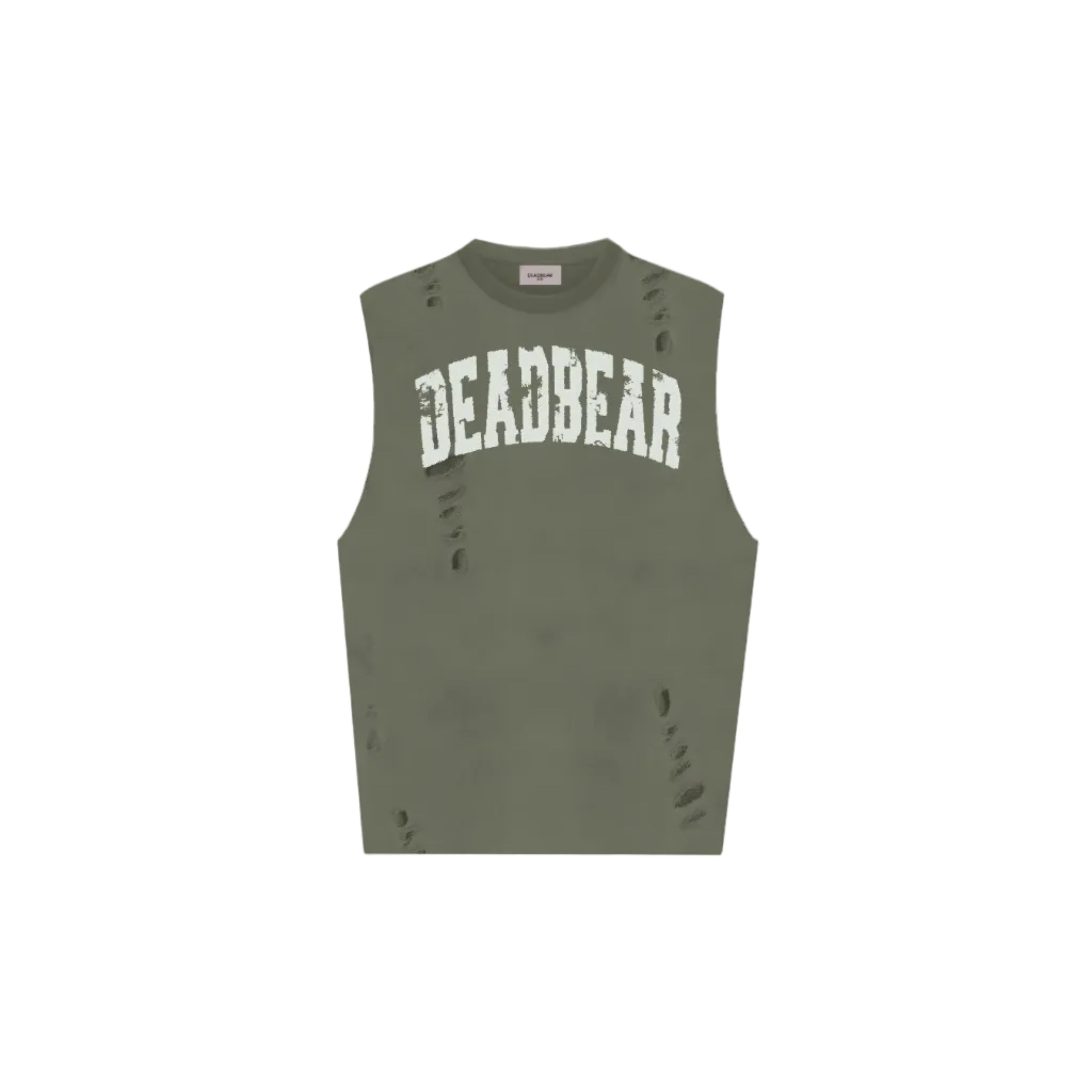 Distressed Olive Tank