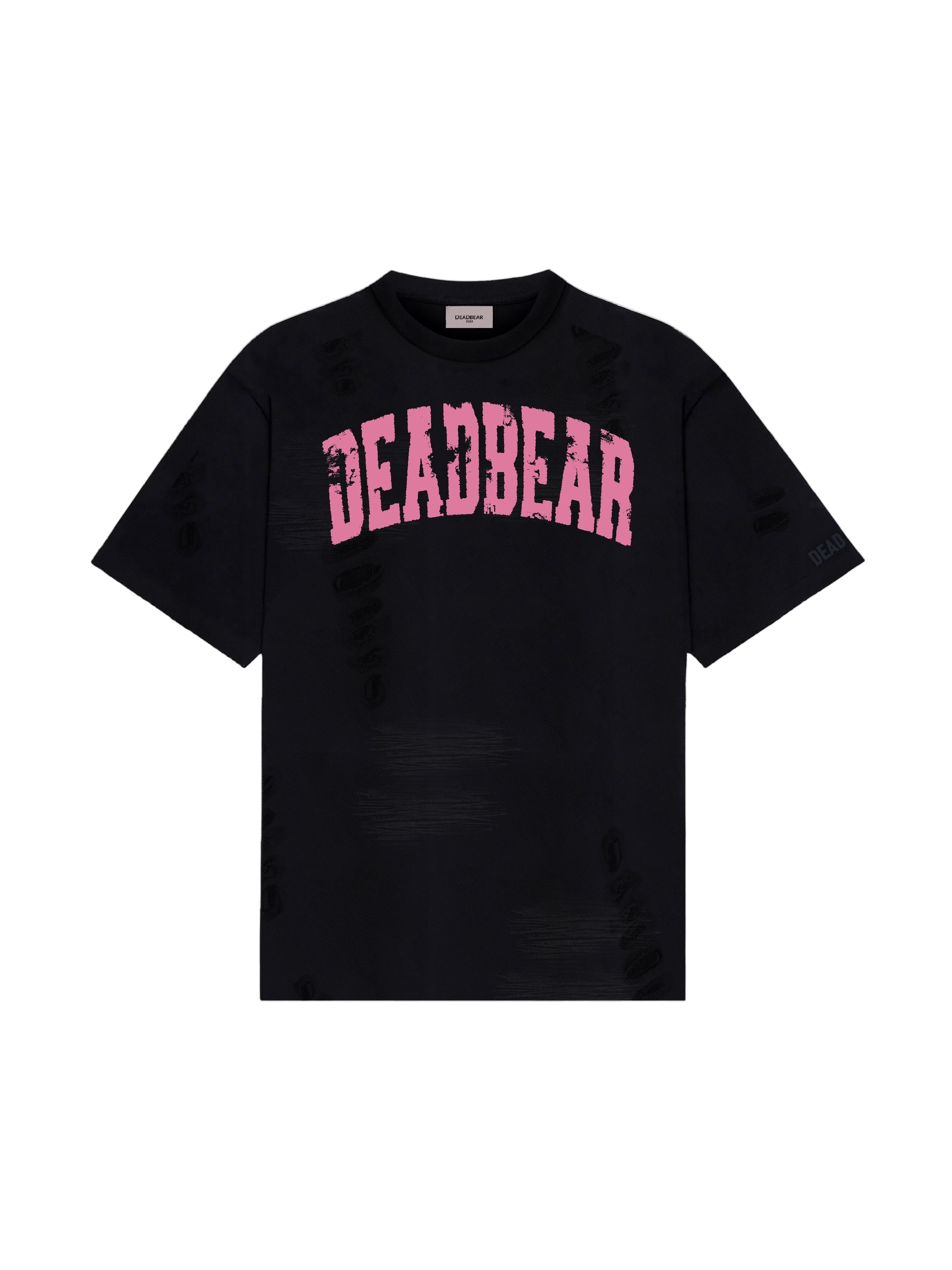 Distressed Black Tee