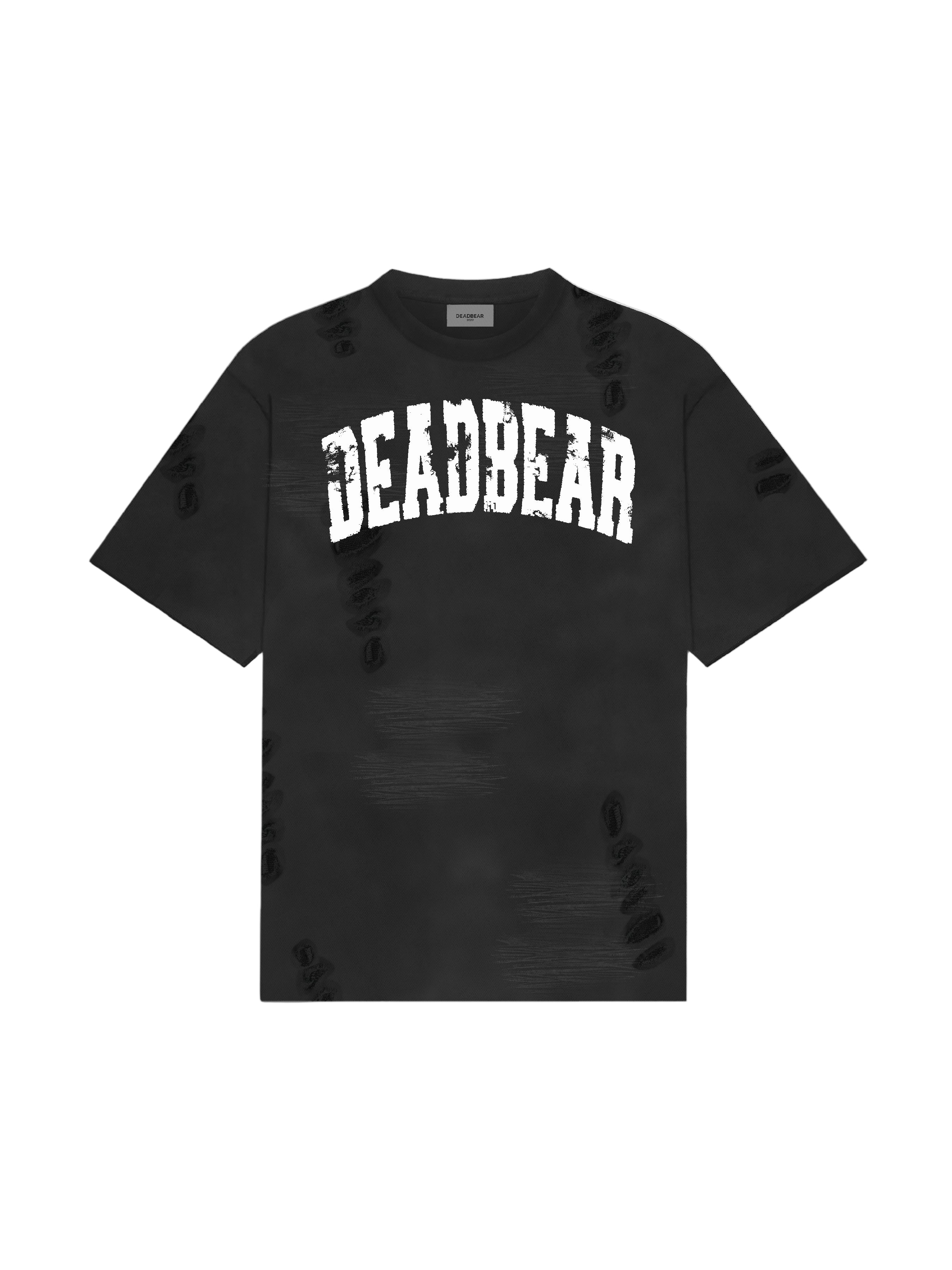 Distressed Washed Black Tee