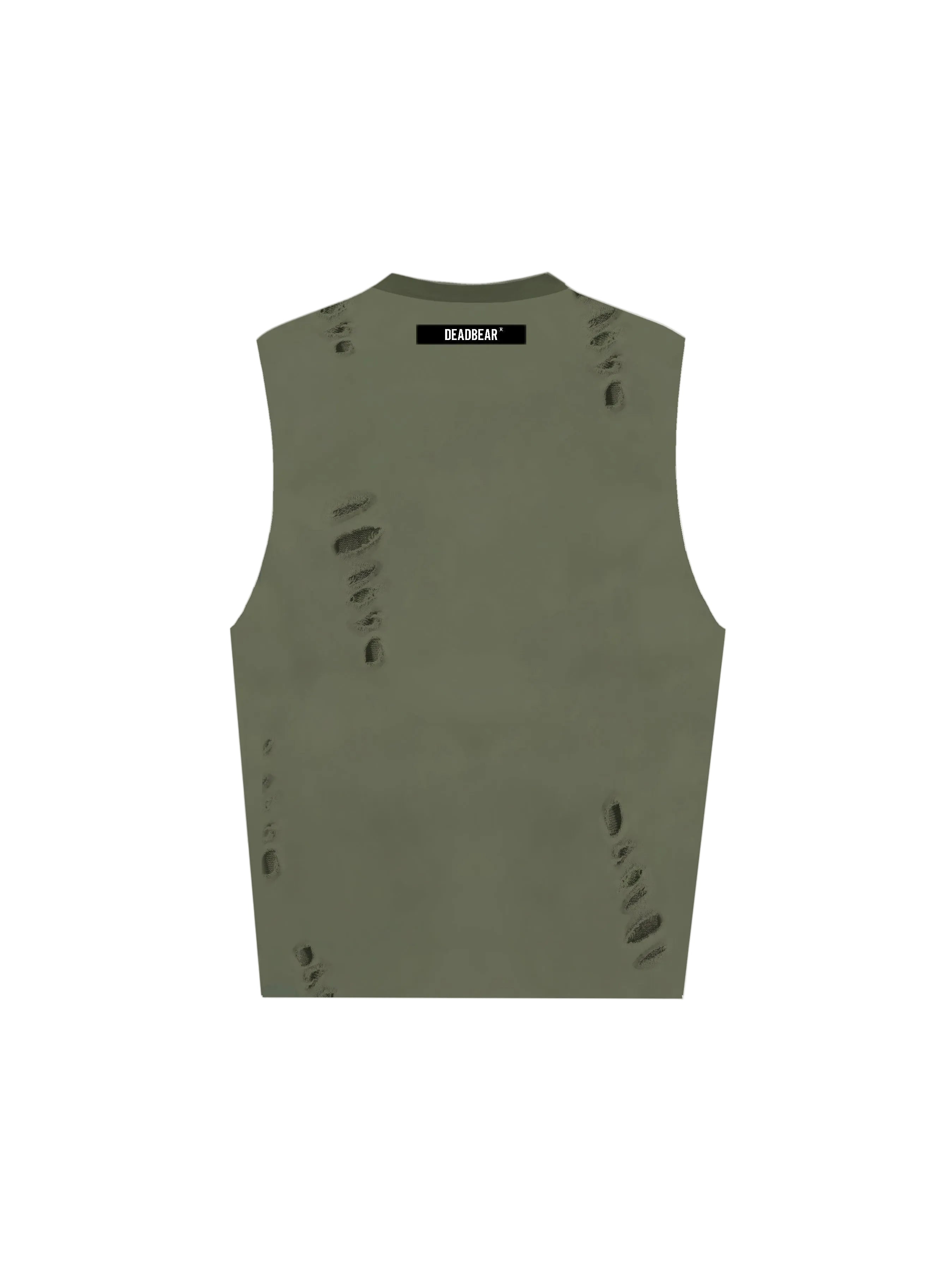 Distressed Olive Tank