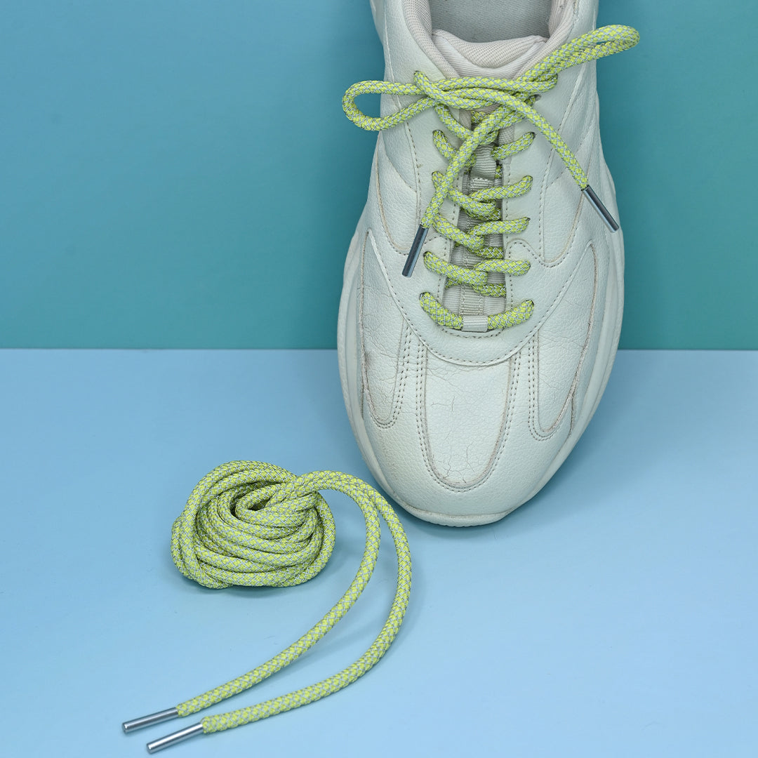 Banana Reflective Shoelaces | Yeezy Laces, Nike Laces By KNOTTY