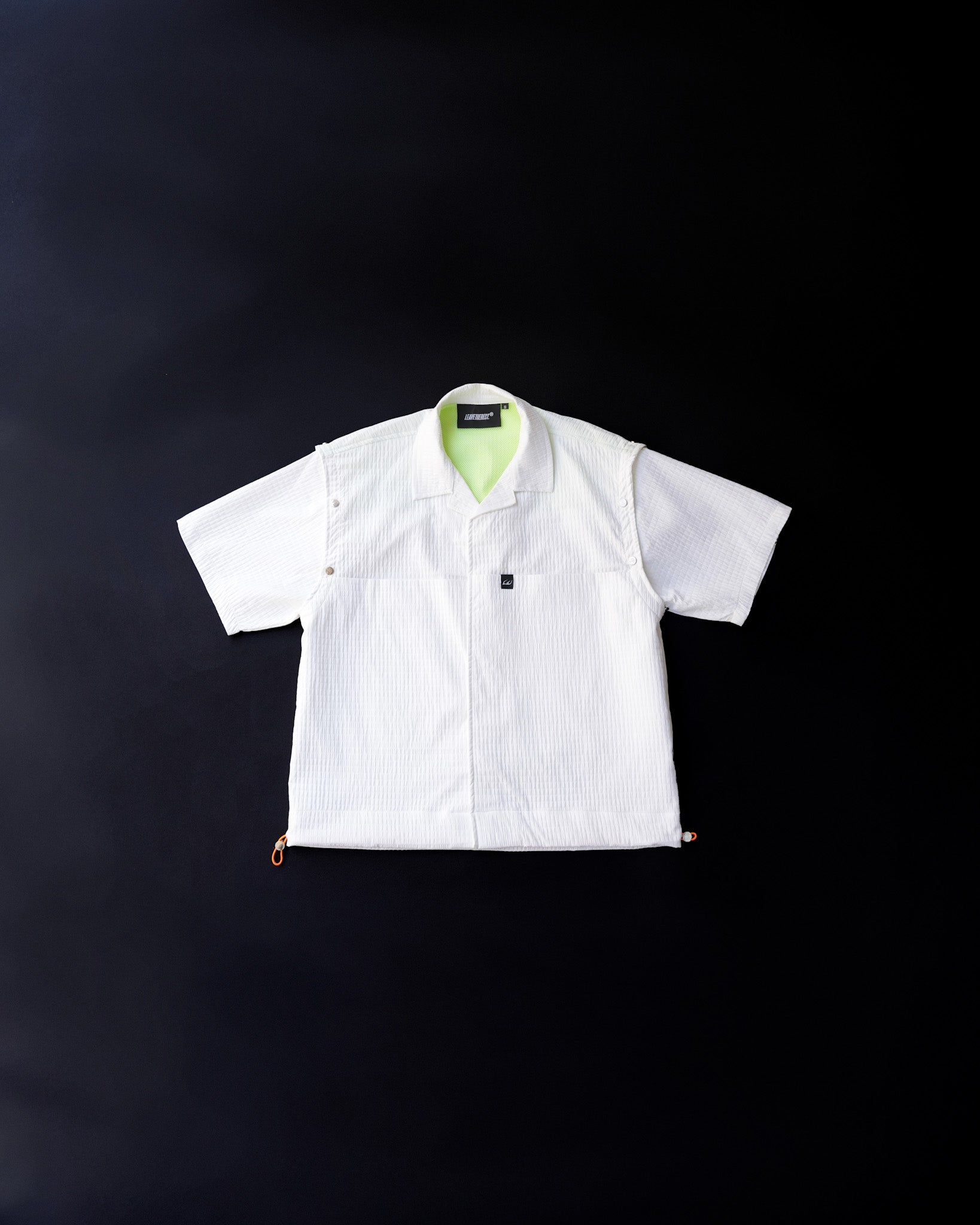 Modular Nylon Shirt White.