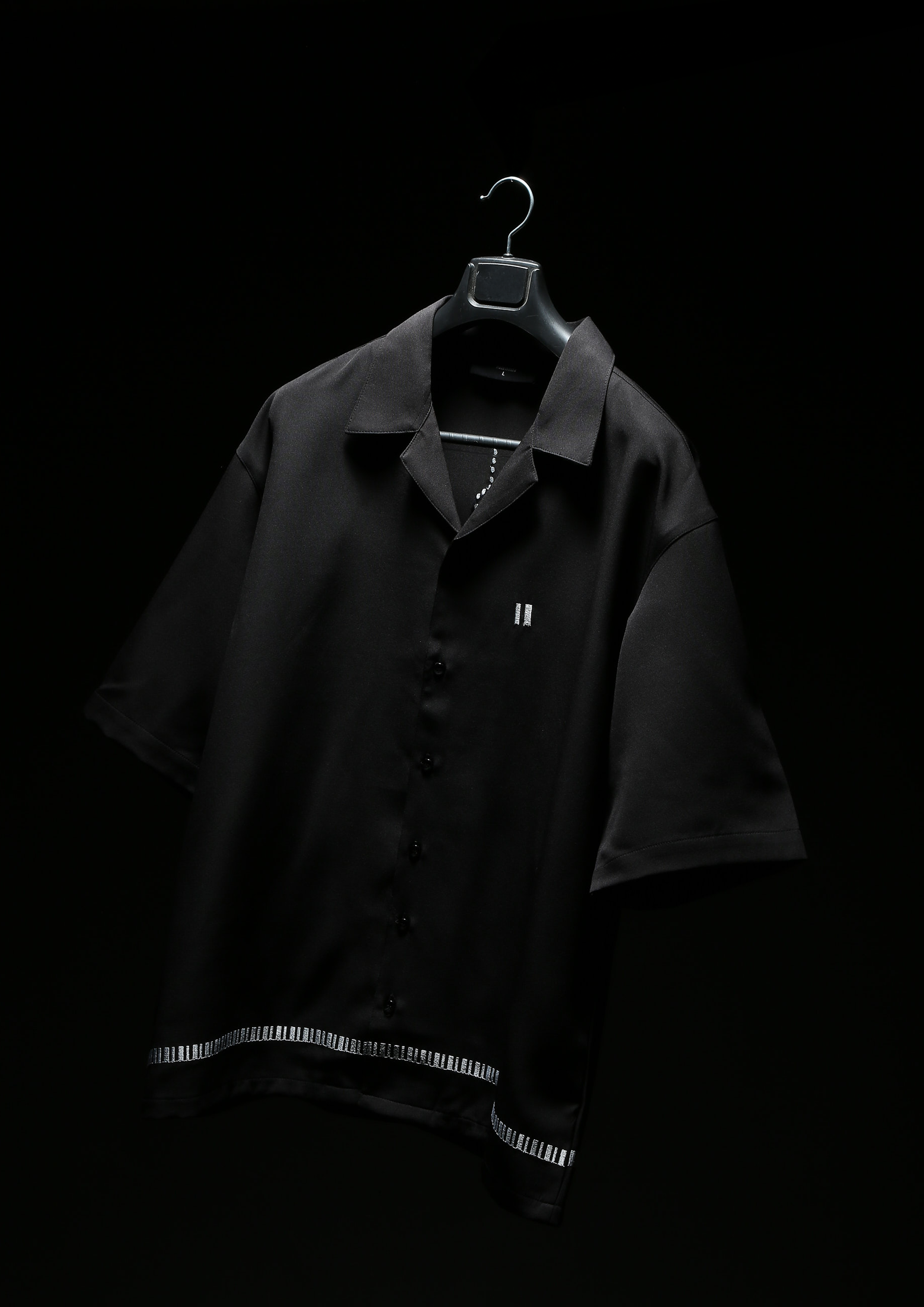 Sound of Silence Black Bowling Shirt