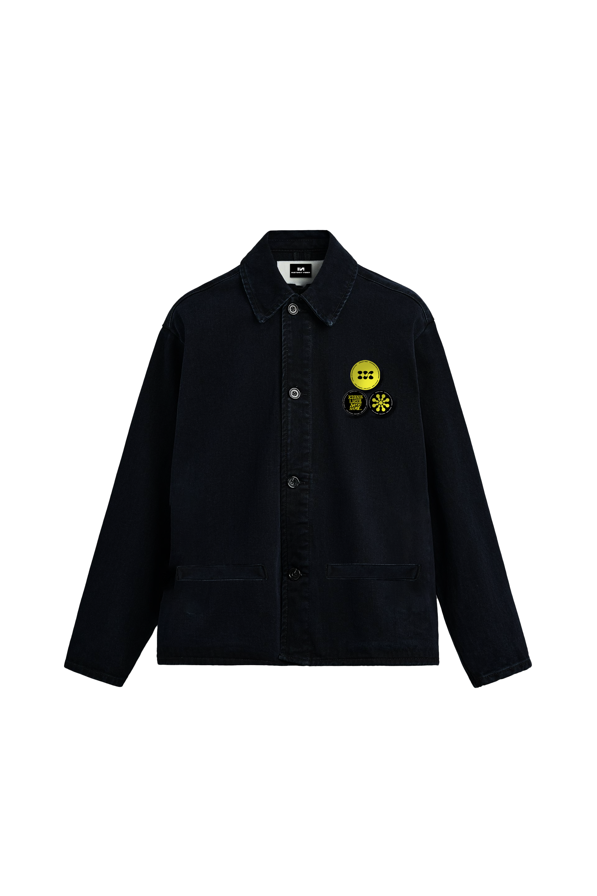 Old School Shacket - (Black)