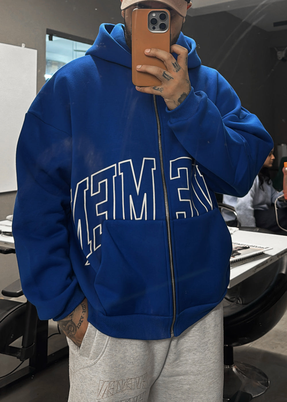 Genesis Boxy zip through hoodie