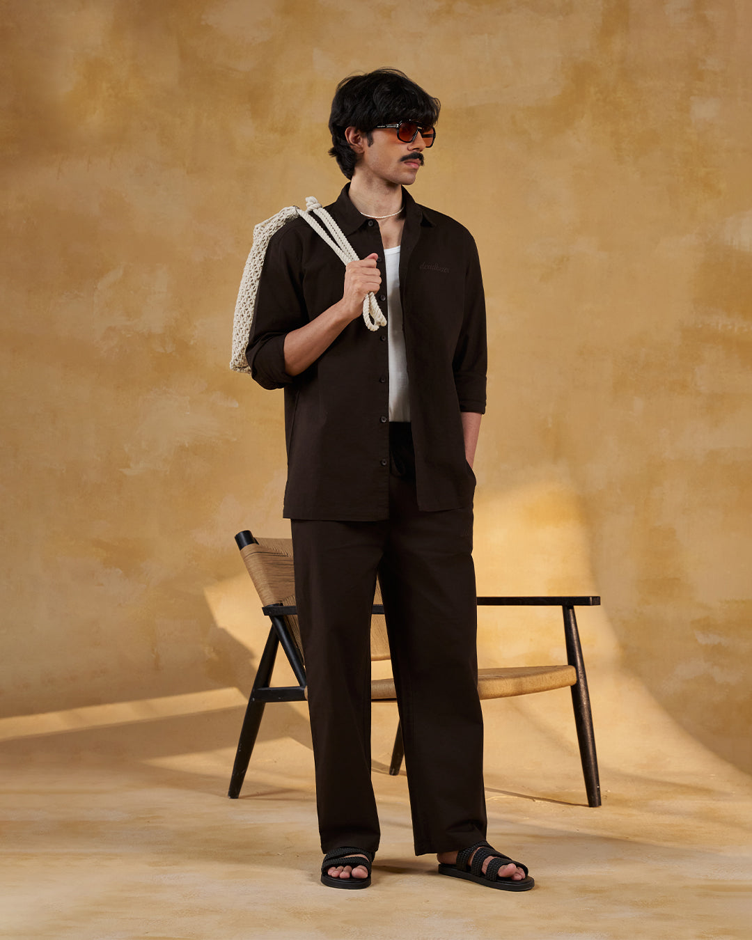Co-ord Straight Pant Brown