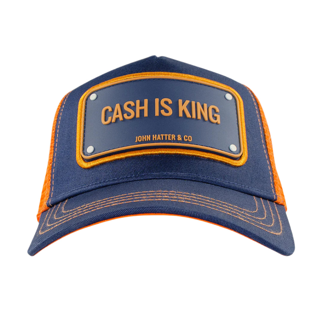 Cash is King Navy Trucker Cap