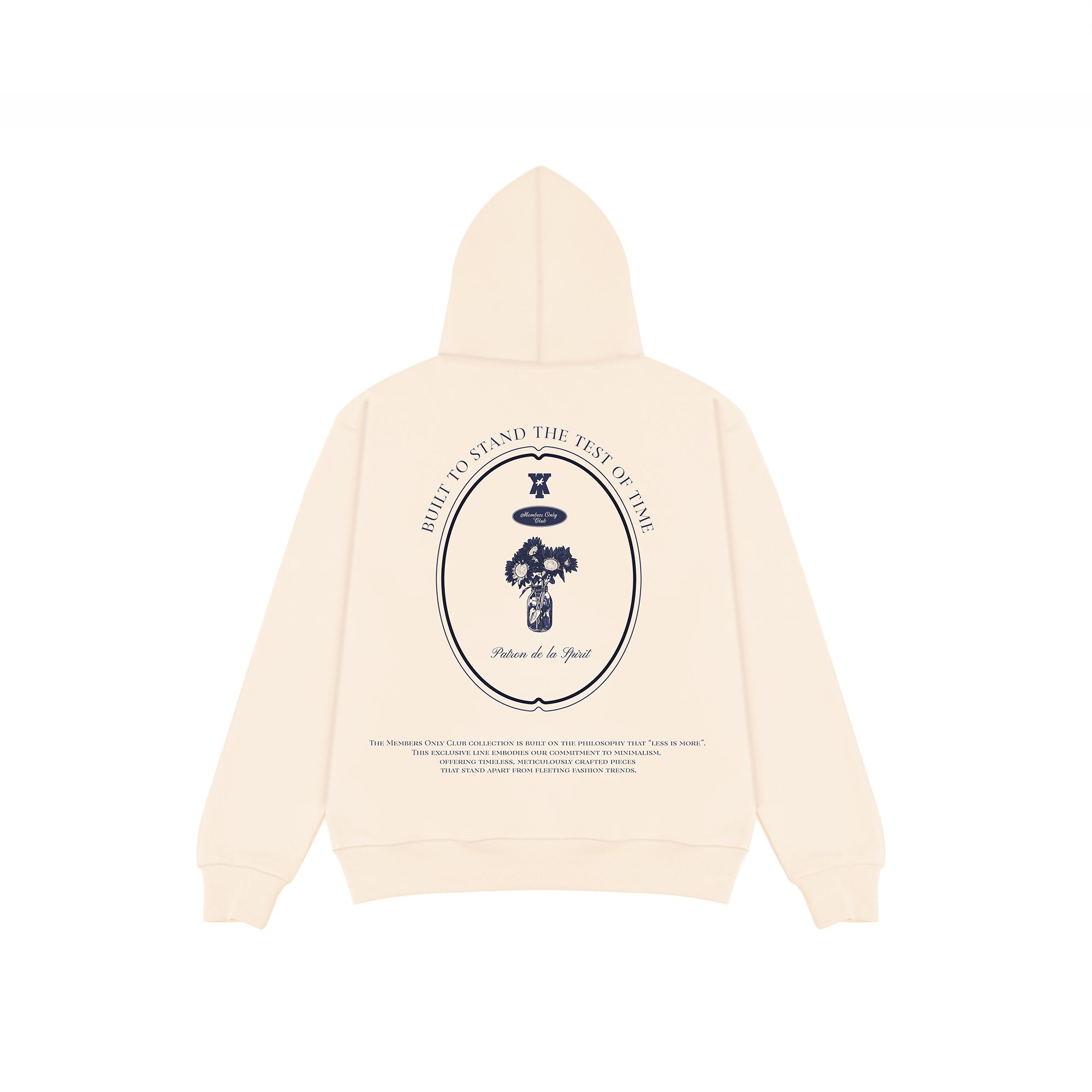 MEMBERS ONLY CLUB – HEIRLOOM TINTED BEIGE HOODIE