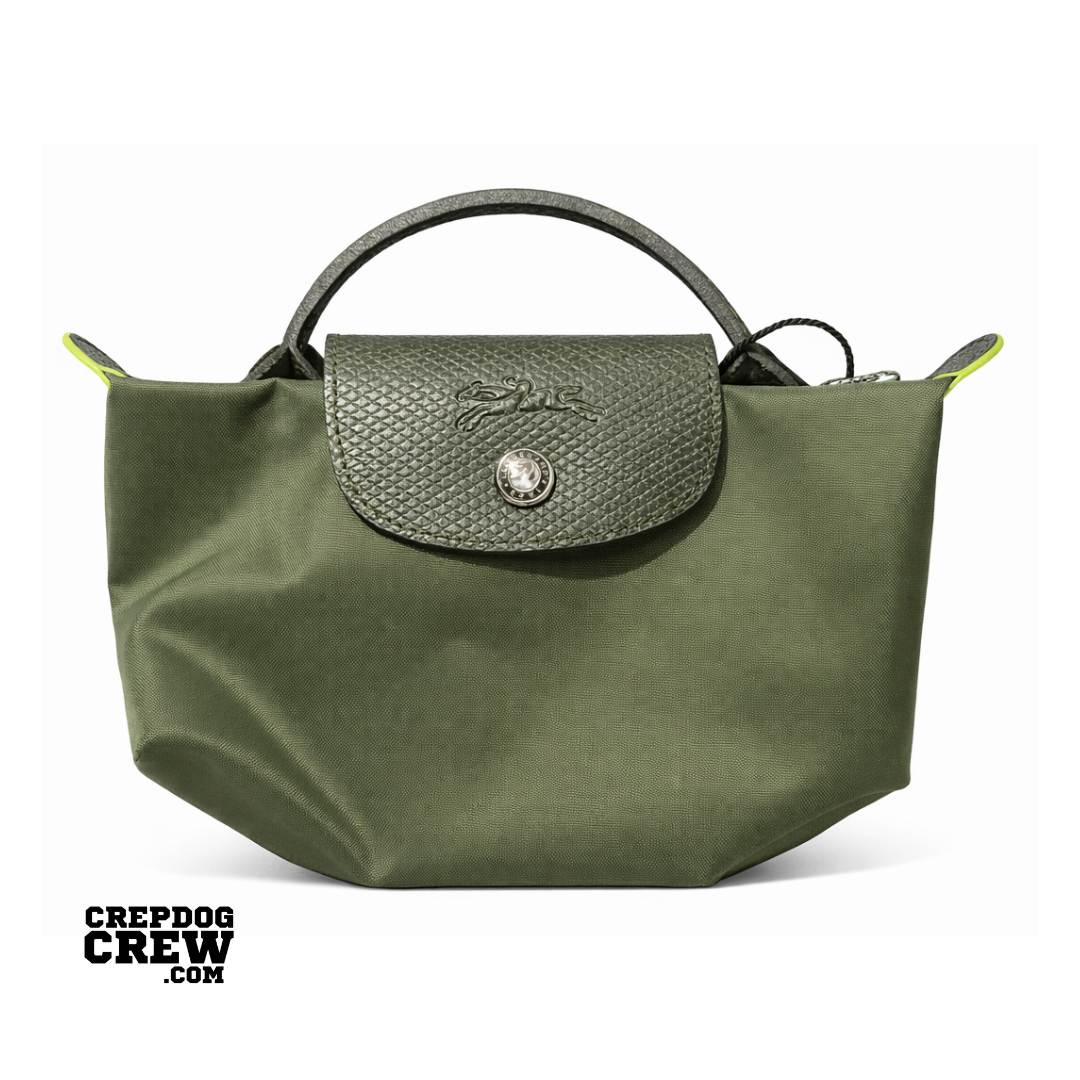 LONG CHAMP LE PLIAGE ORIGINAL POUCH WITH HANDLE GRENADE