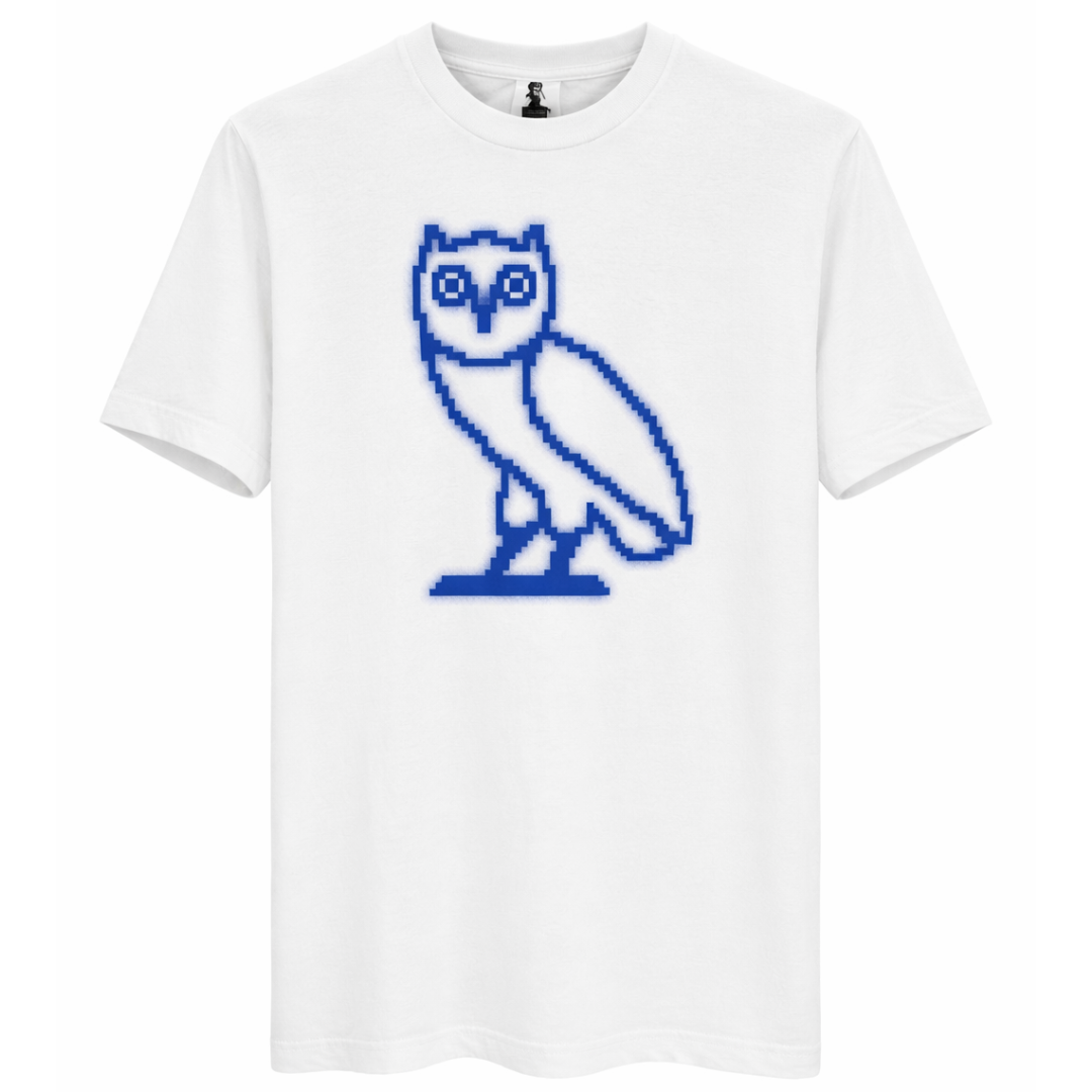 OVO PRINTED OWL TEE WHITE