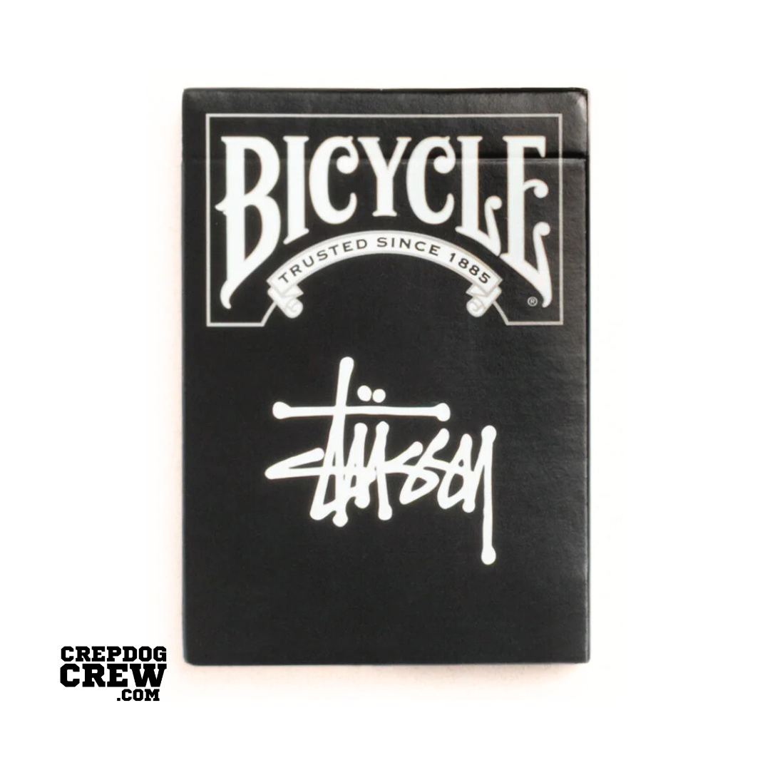 STUSSY BICYCLE PLAYING CARDS BLACK