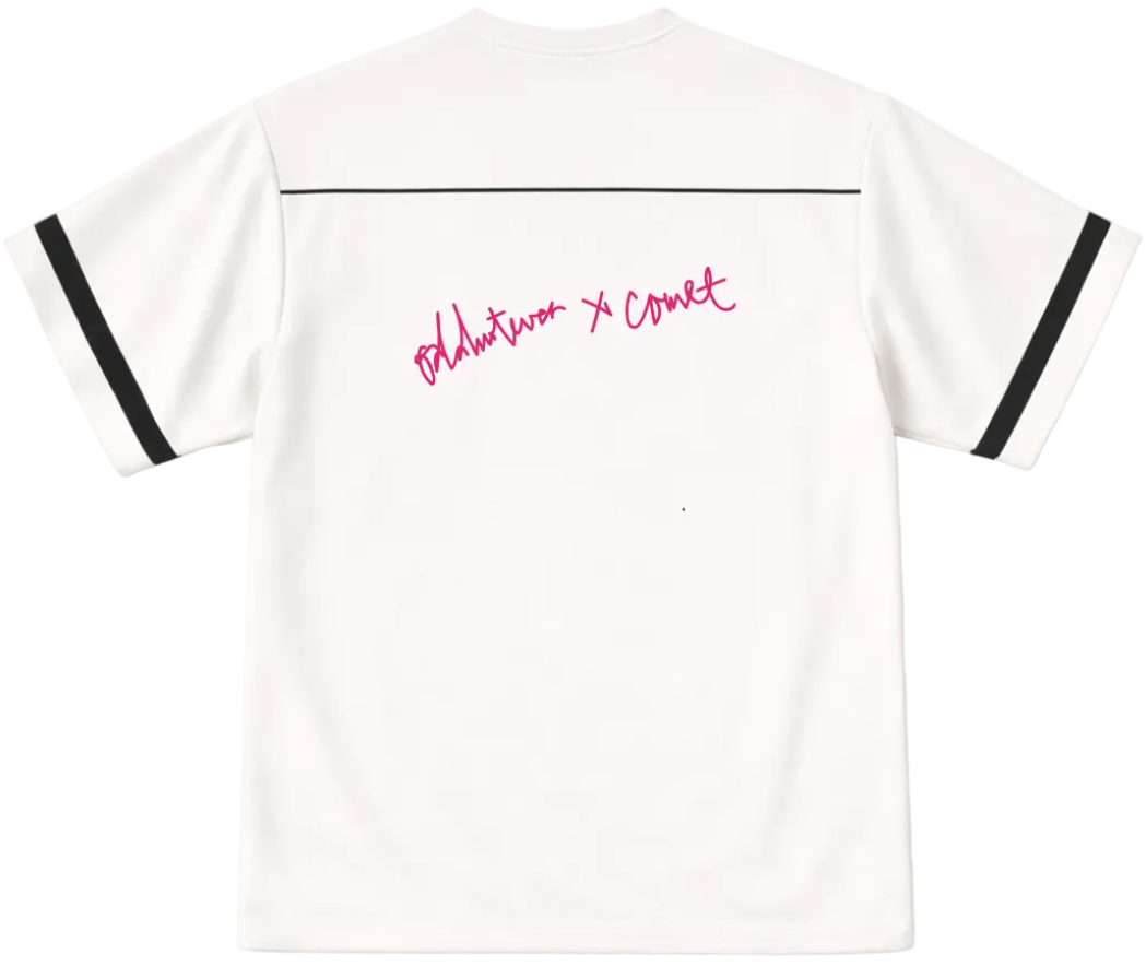 Comet x Odd Scribbled Heart White Jersey