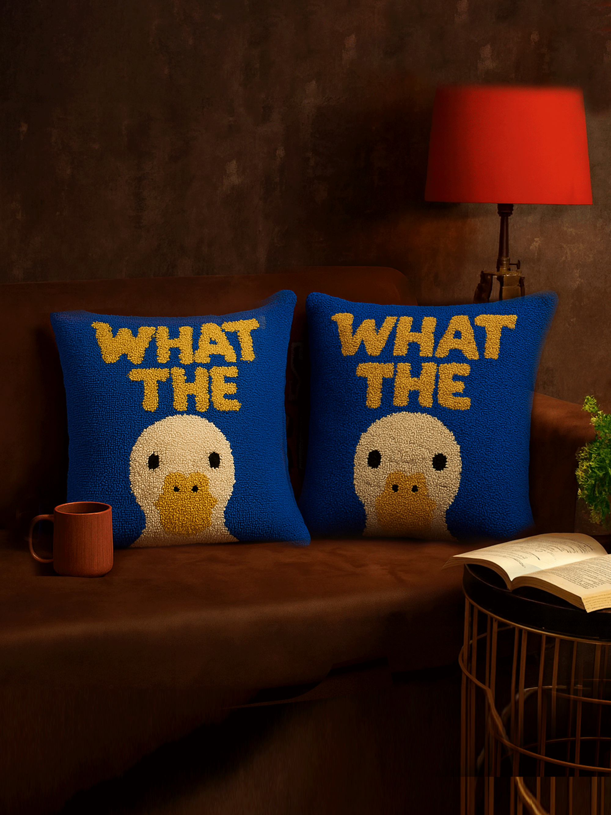 What The Duck Cushion cover
