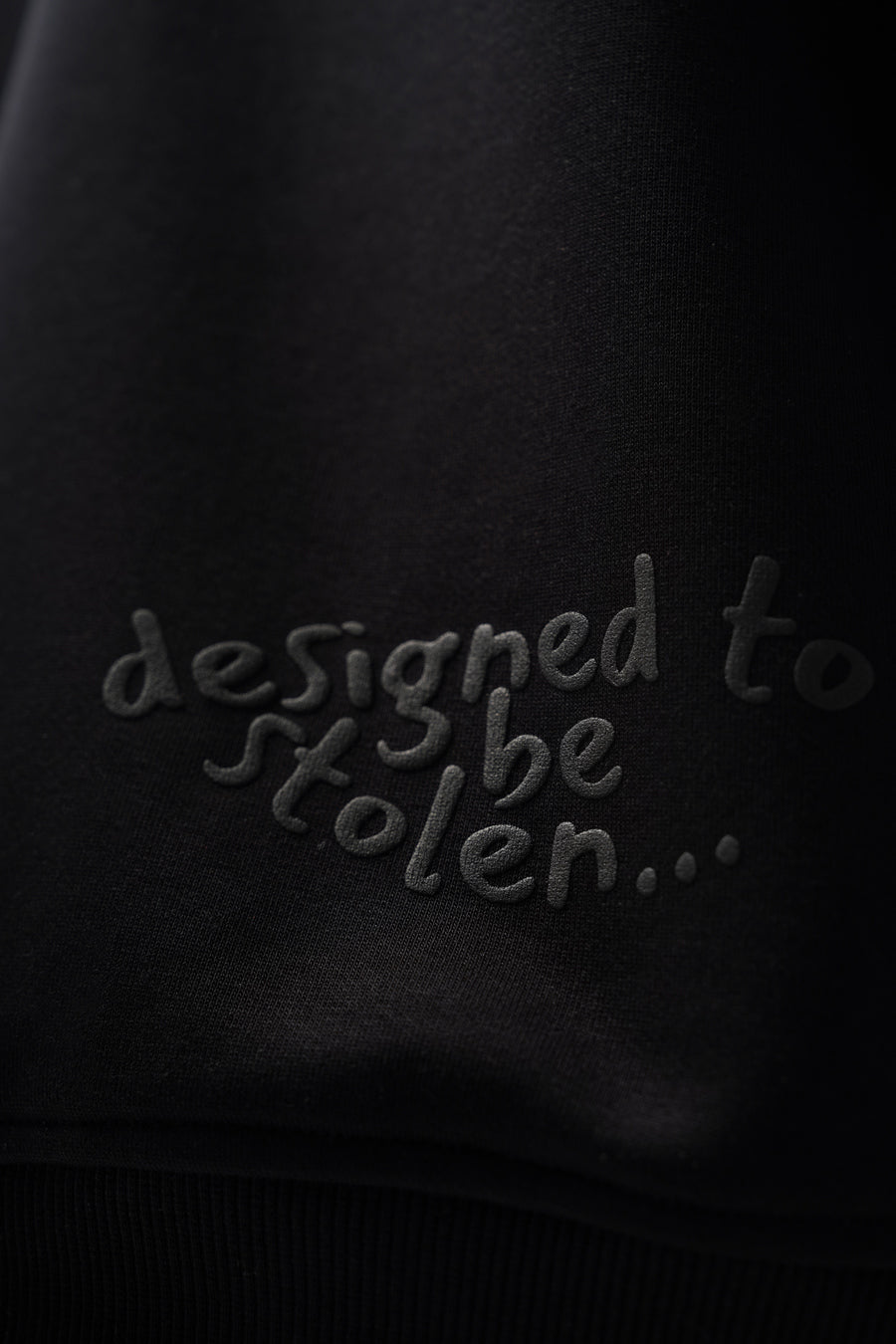 STAMP ZIP UP HOODIE – BLACK