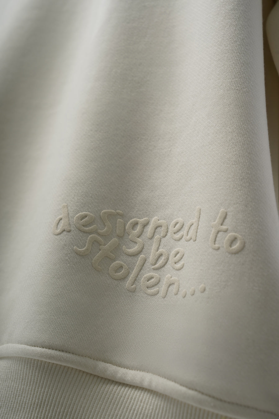 STAMP ZIP UP HOODIE – OFF WHITE