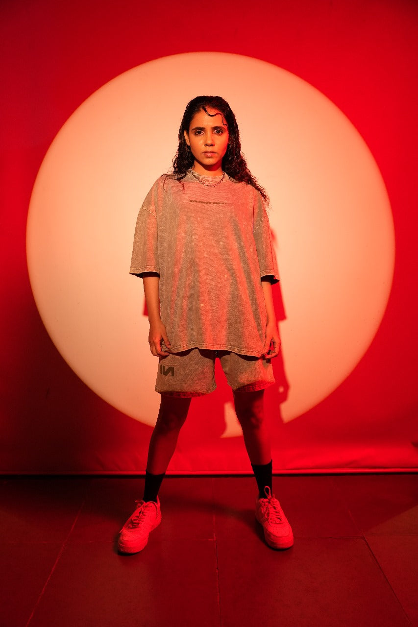 Washed oversized T-shirt (Jade)