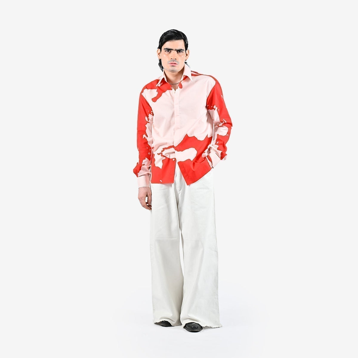 HUEMN flesh shirt - Red