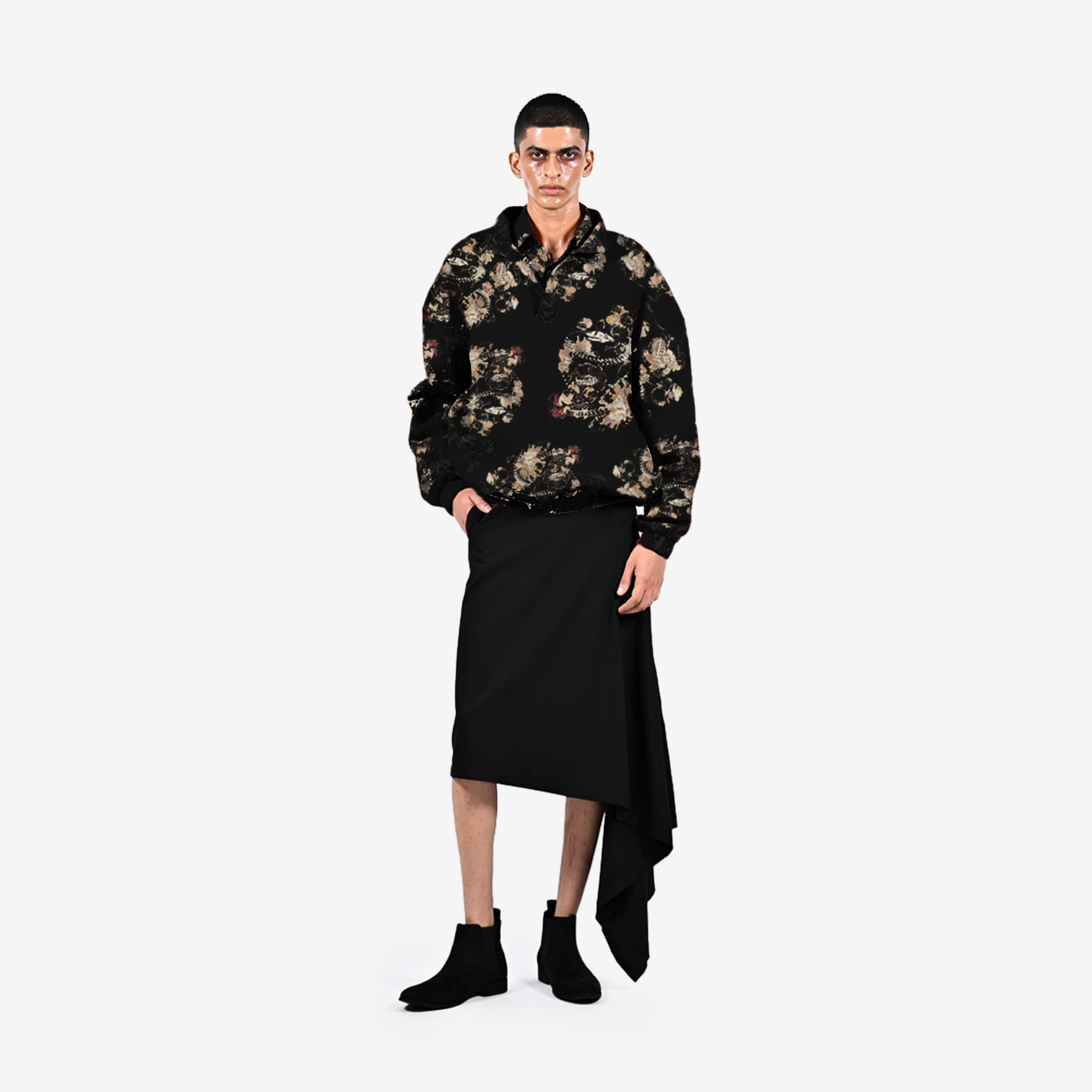 Foliage in the fall sweatshirt - Black