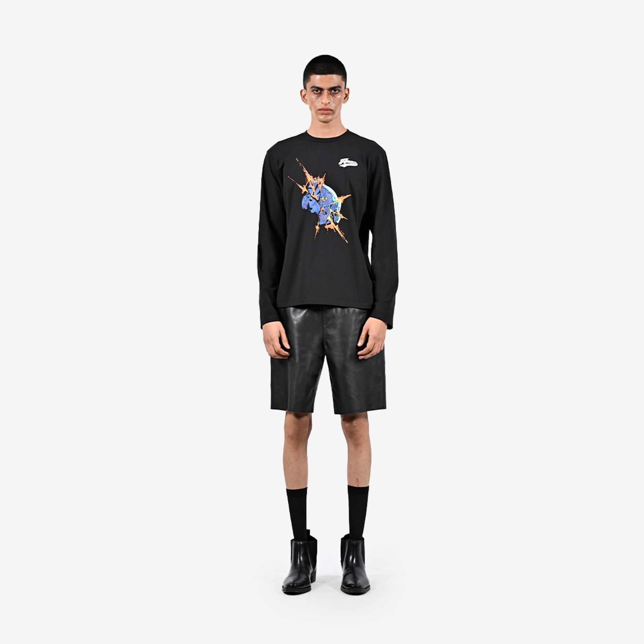 Blue marble bomb t-shirt
