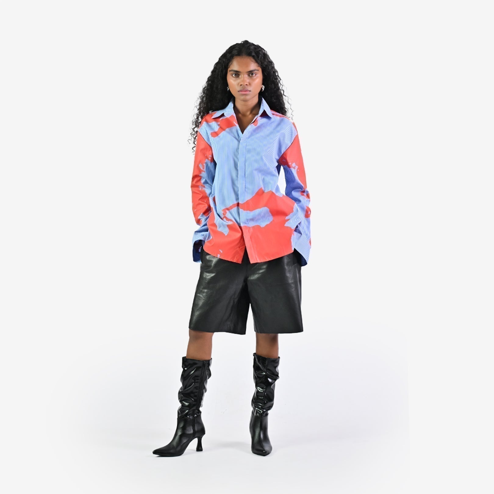 HUEMN flesh shirt - Pinstriped