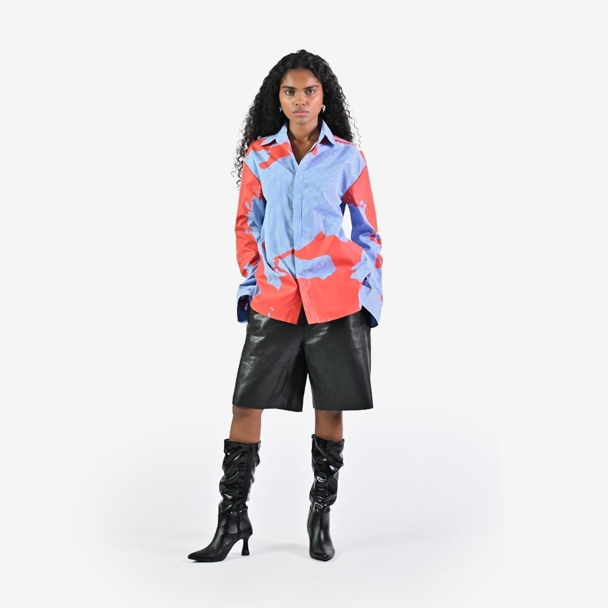 HUEMN flesh shirt - Pinstriped
