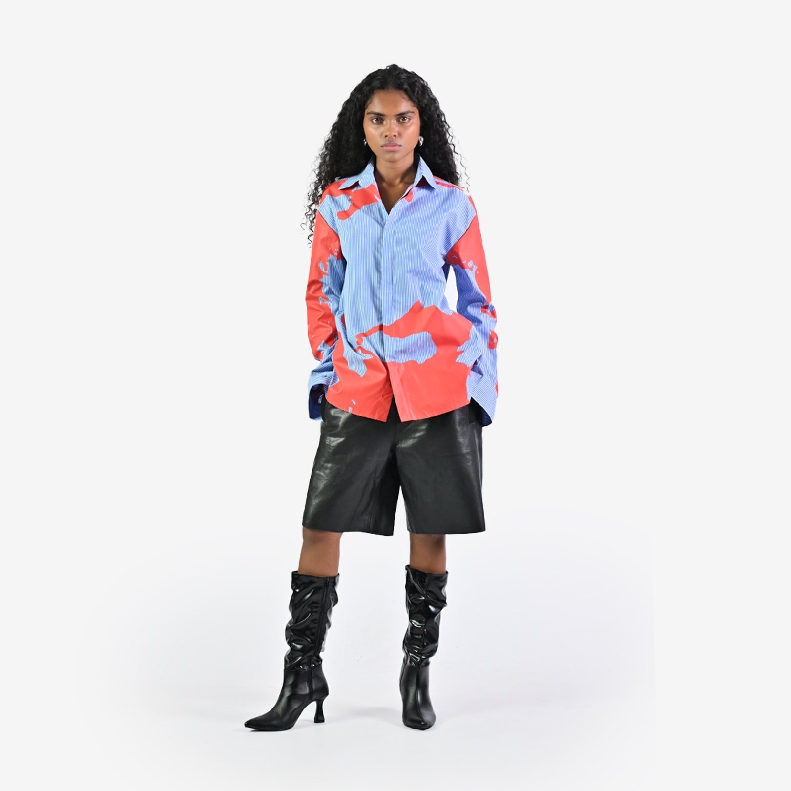 HUEMN flesh shirt - Pinstriped