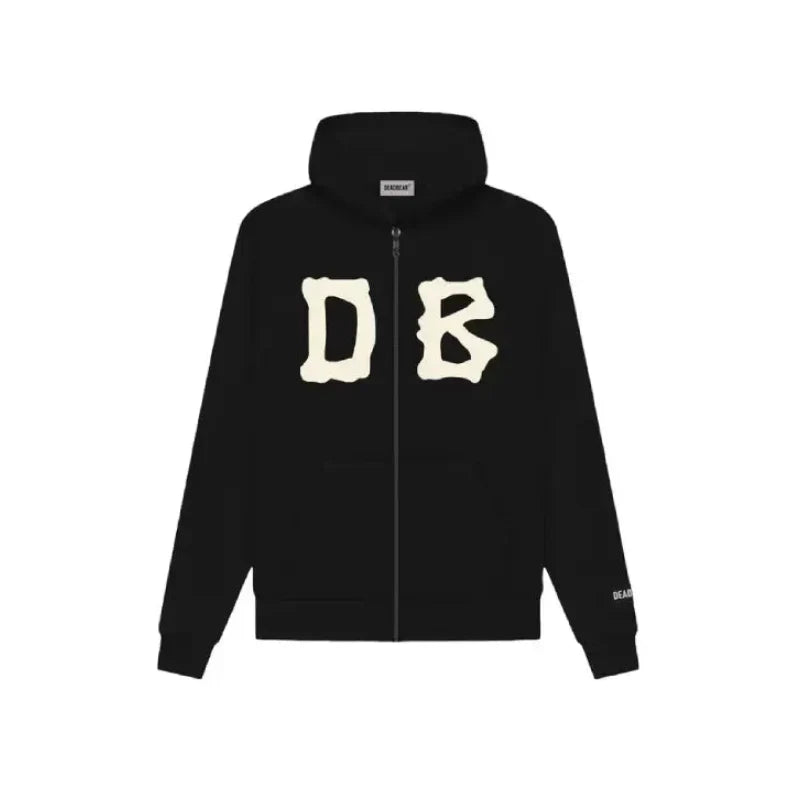 Bone Zipper Black