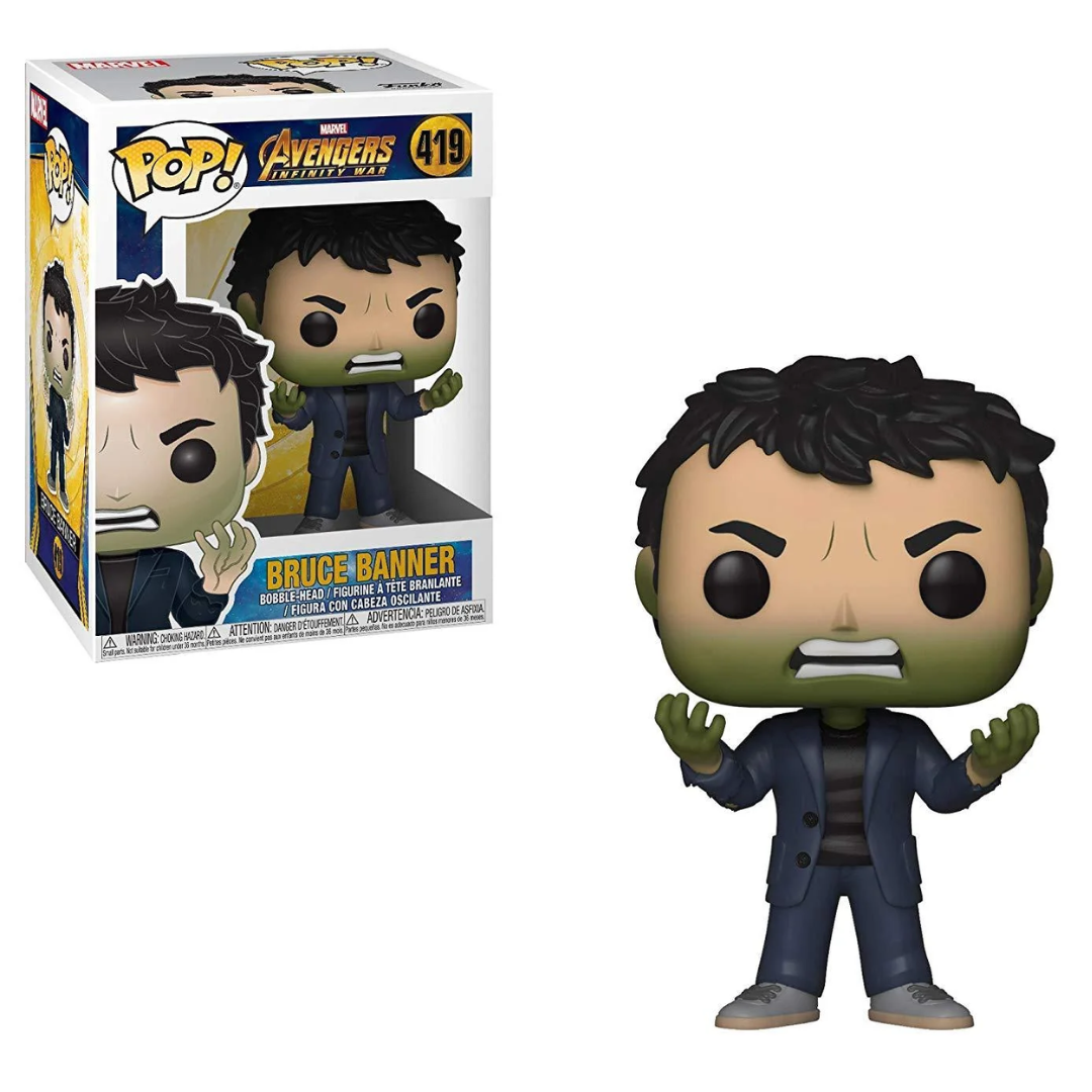 Funko POP! Marvel: Avengers Infinity War Bruce Banner with Hulk Head #419